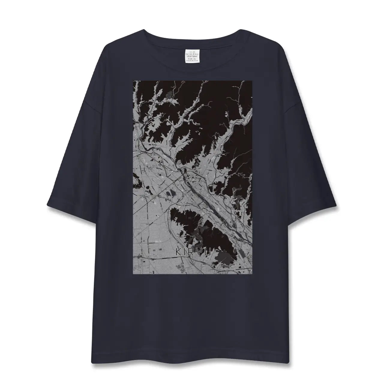 【桐生(群馬県)】地図柄ビッグシルエットTシャツ