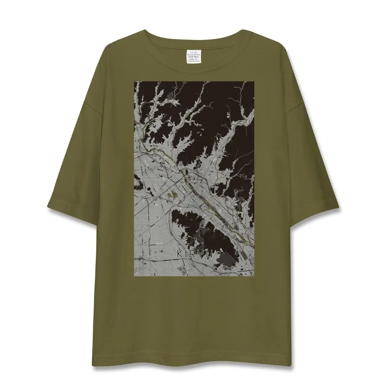 【桐生(群馬県)】地図柄ビッグシルエットTシャツ