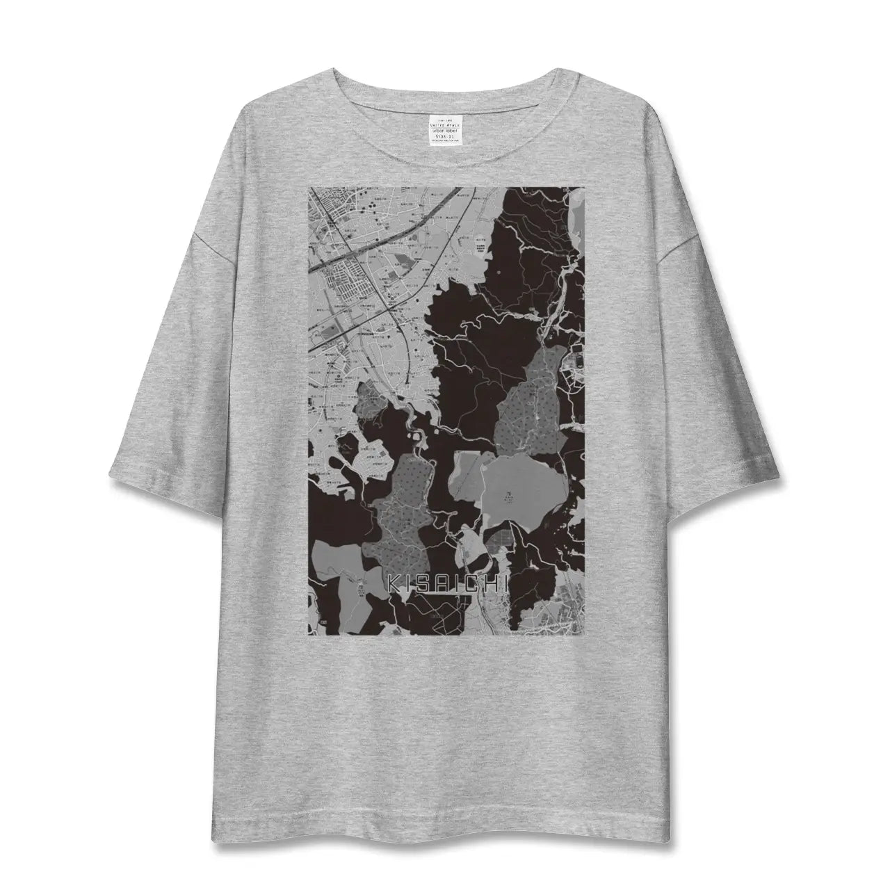 【私市(大阪府)】地図柄ビッグシルエットTシャツ