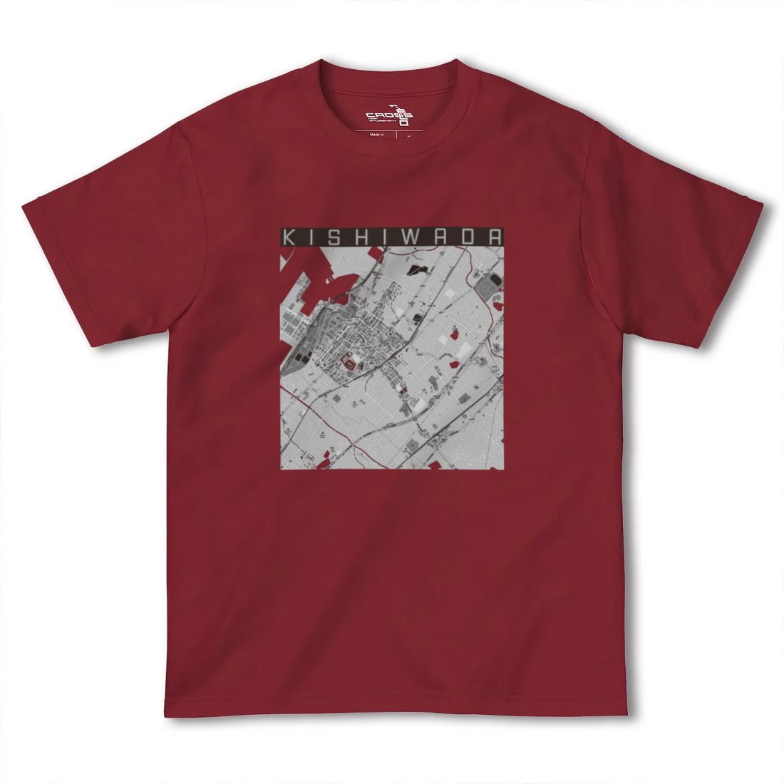 【岸和田(大阪府)】地図柄ヘビーウェイトTシャツ