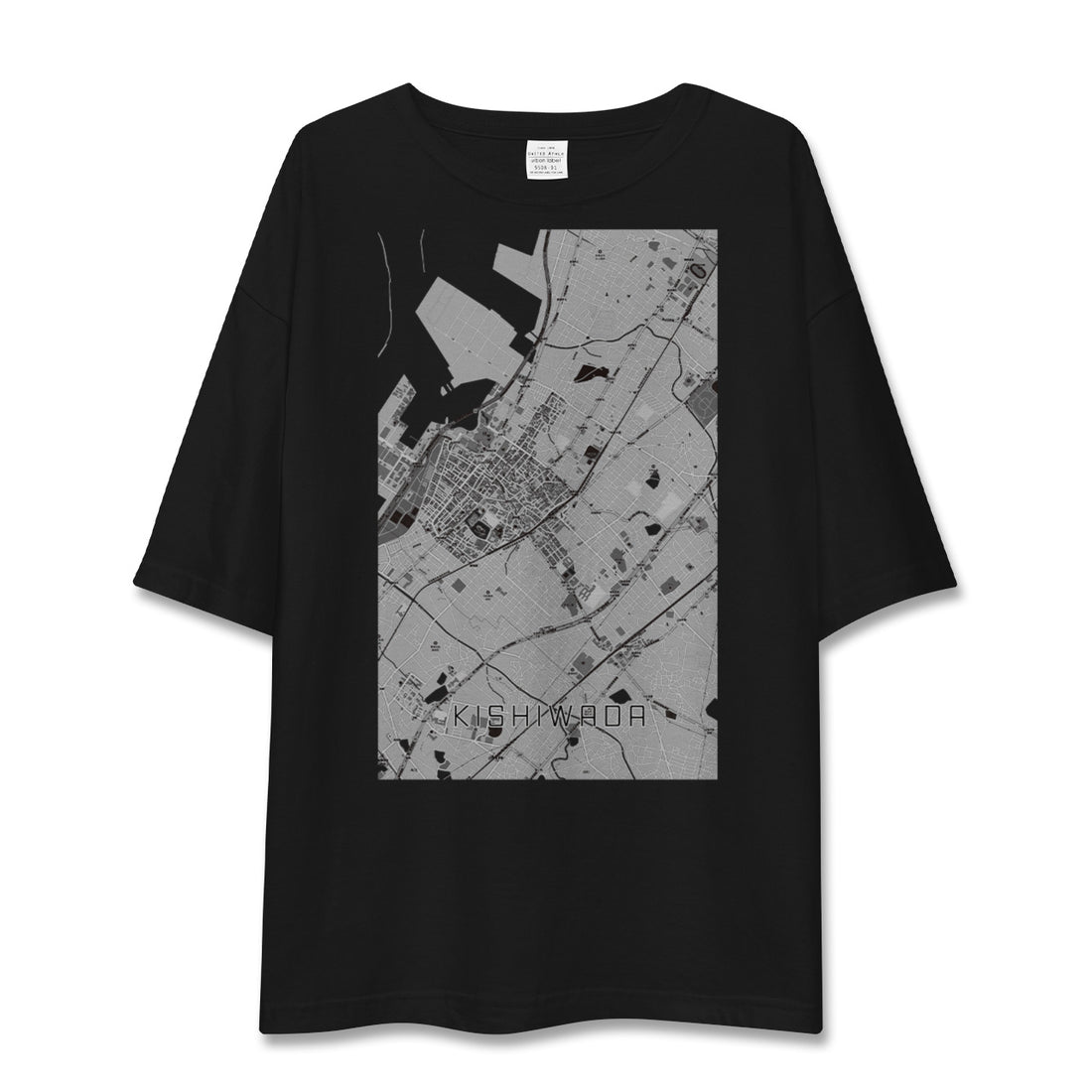 【岸和田(大阪府)】地図柄ビッグシルエットTシャツ