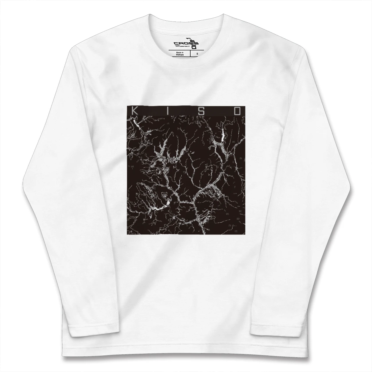 【木曽(長野県)】地図柄ロングスリーブTシャツ