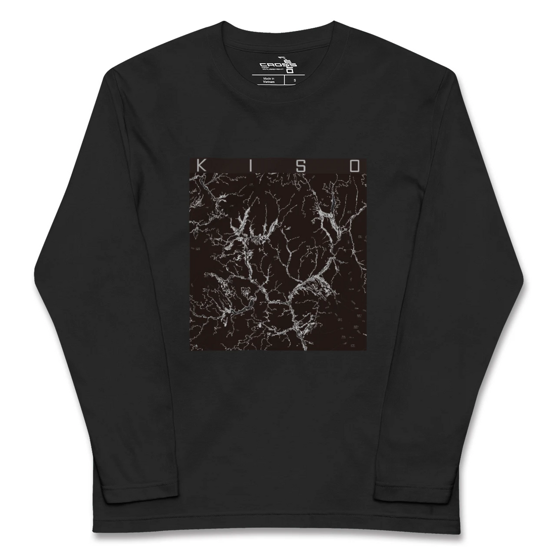 【木曽(長野県)】地図柄ロングスリーブTシャツ