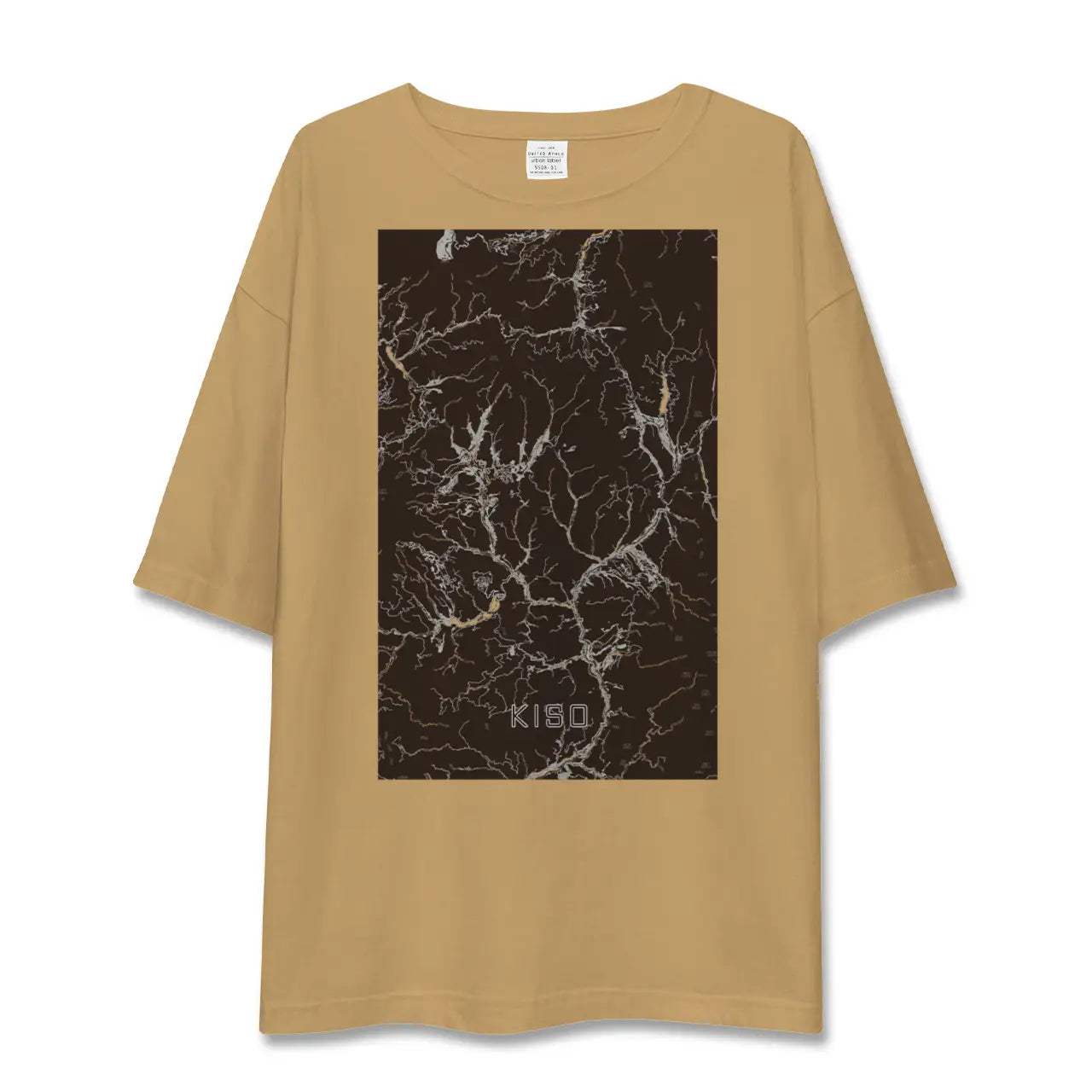 【木曽(長野県)】地図柄ビッグシルエットTシャツ