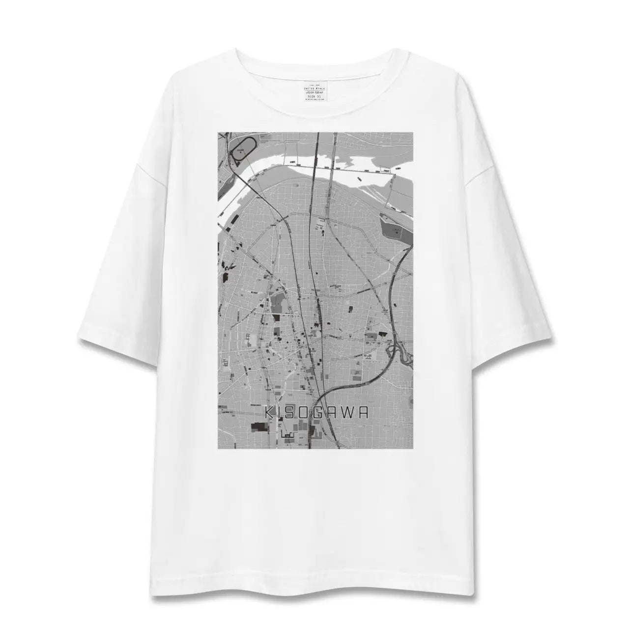 【木曽川(愛知県)】地図柄ビッグシルエットTシャツ