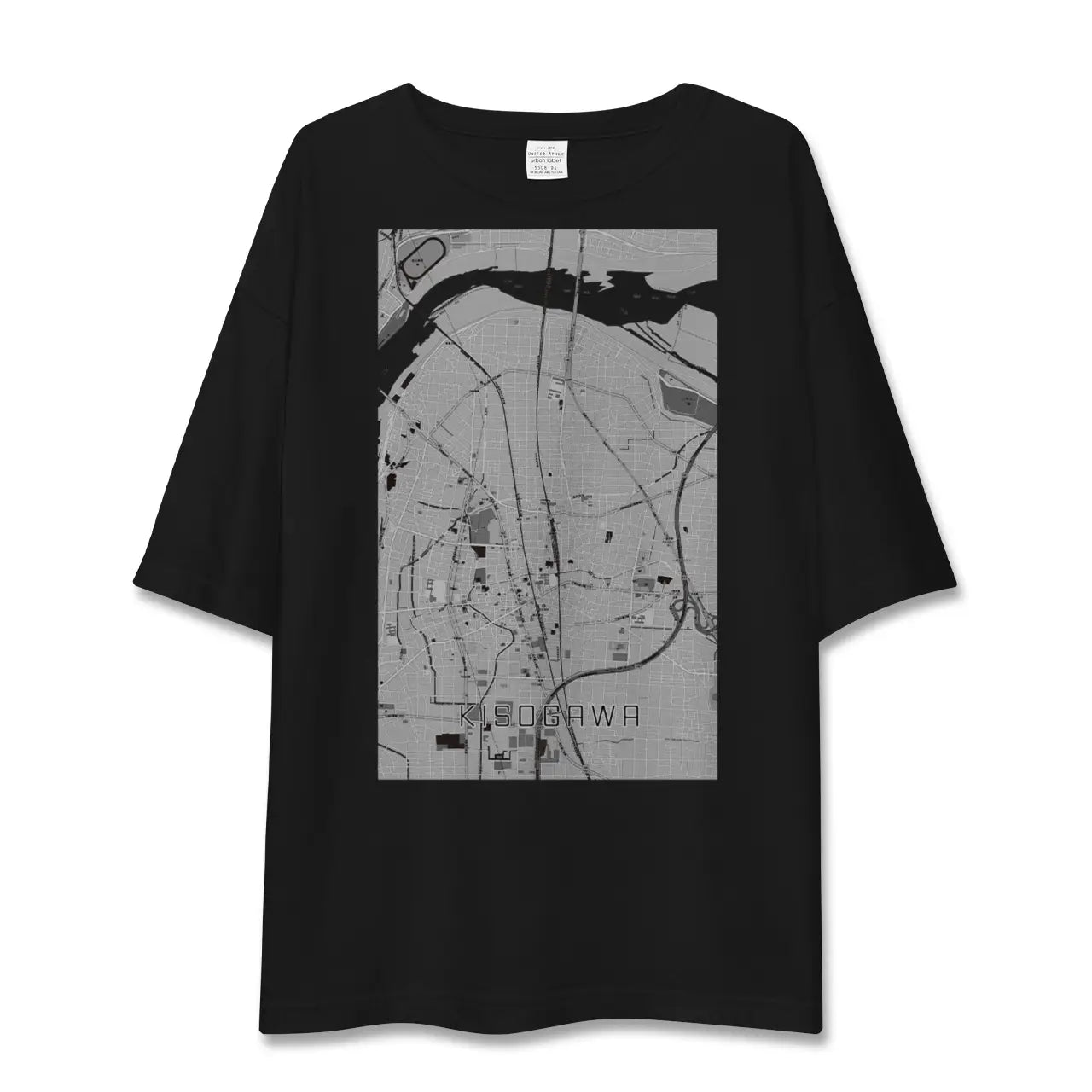 【木曽川(愛知県)】地図柄ビッグシルエットTシャツ