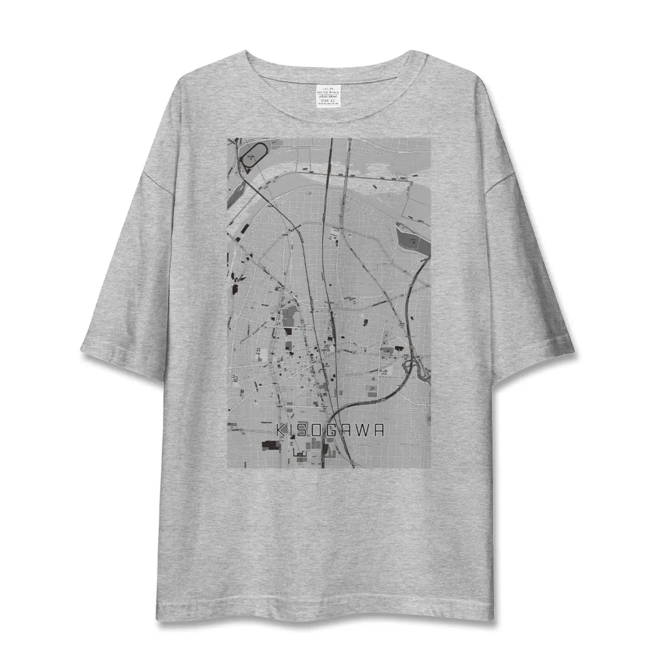 【木曽川(愛知県)】地図柄ビッグシルエットTシャツ