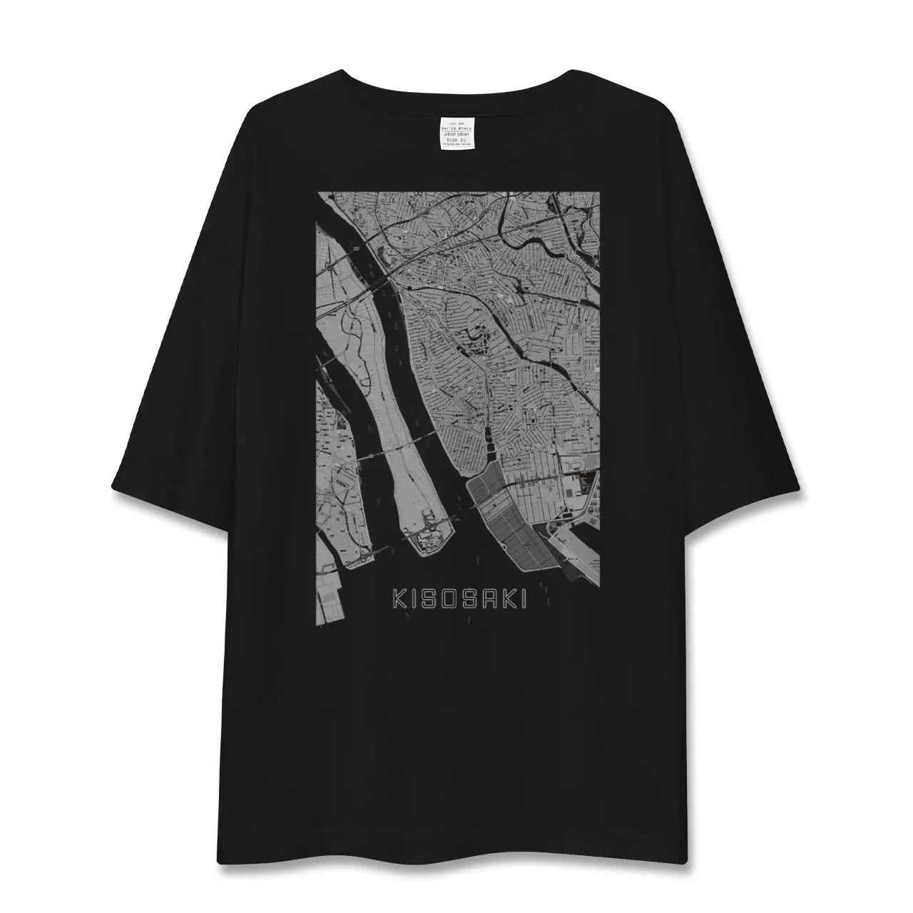【木曽岬(三重県)】地図柄ビッグシルエットTシャツ