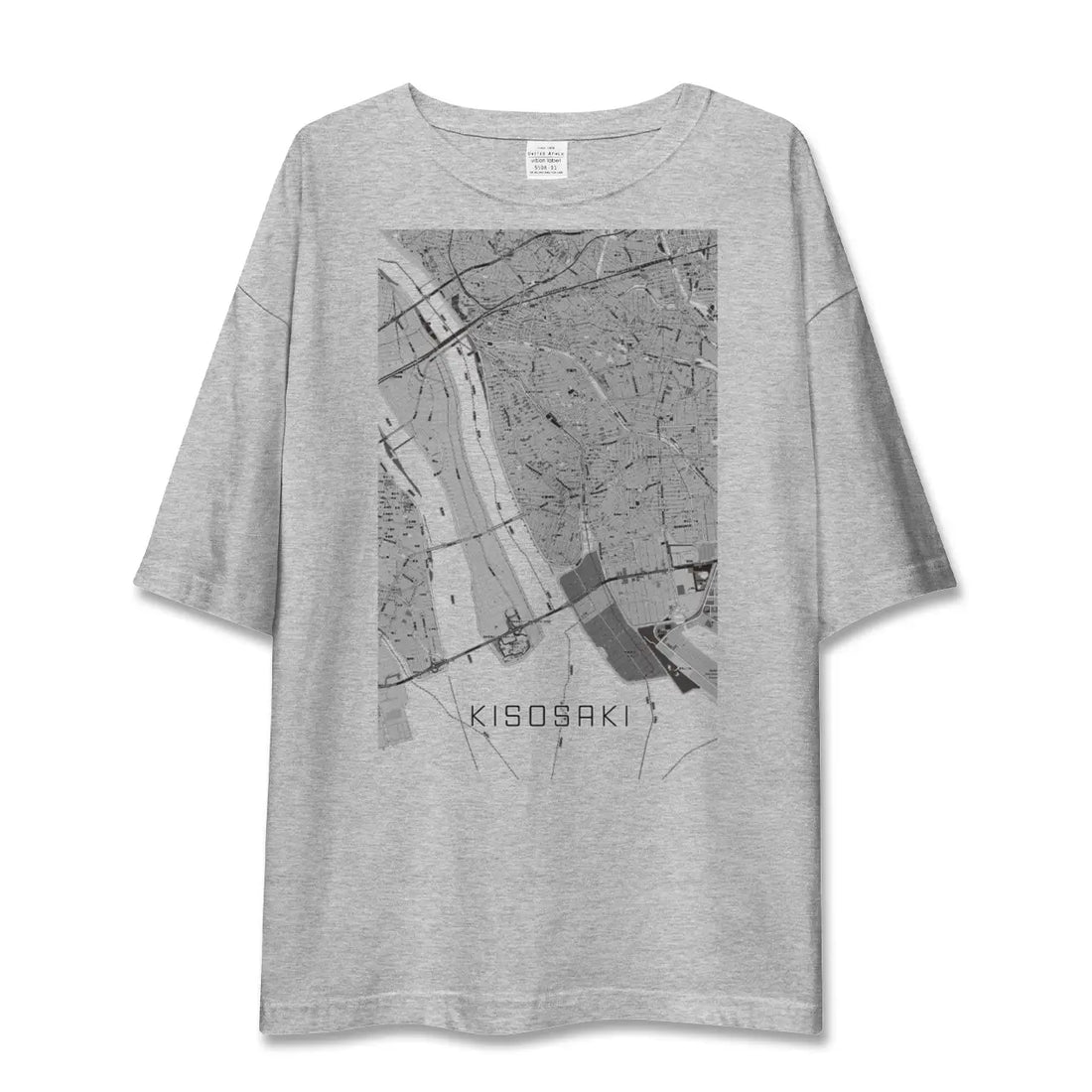 【木曽岬(三重県)】地図柄ビッグシルエットTシャツ