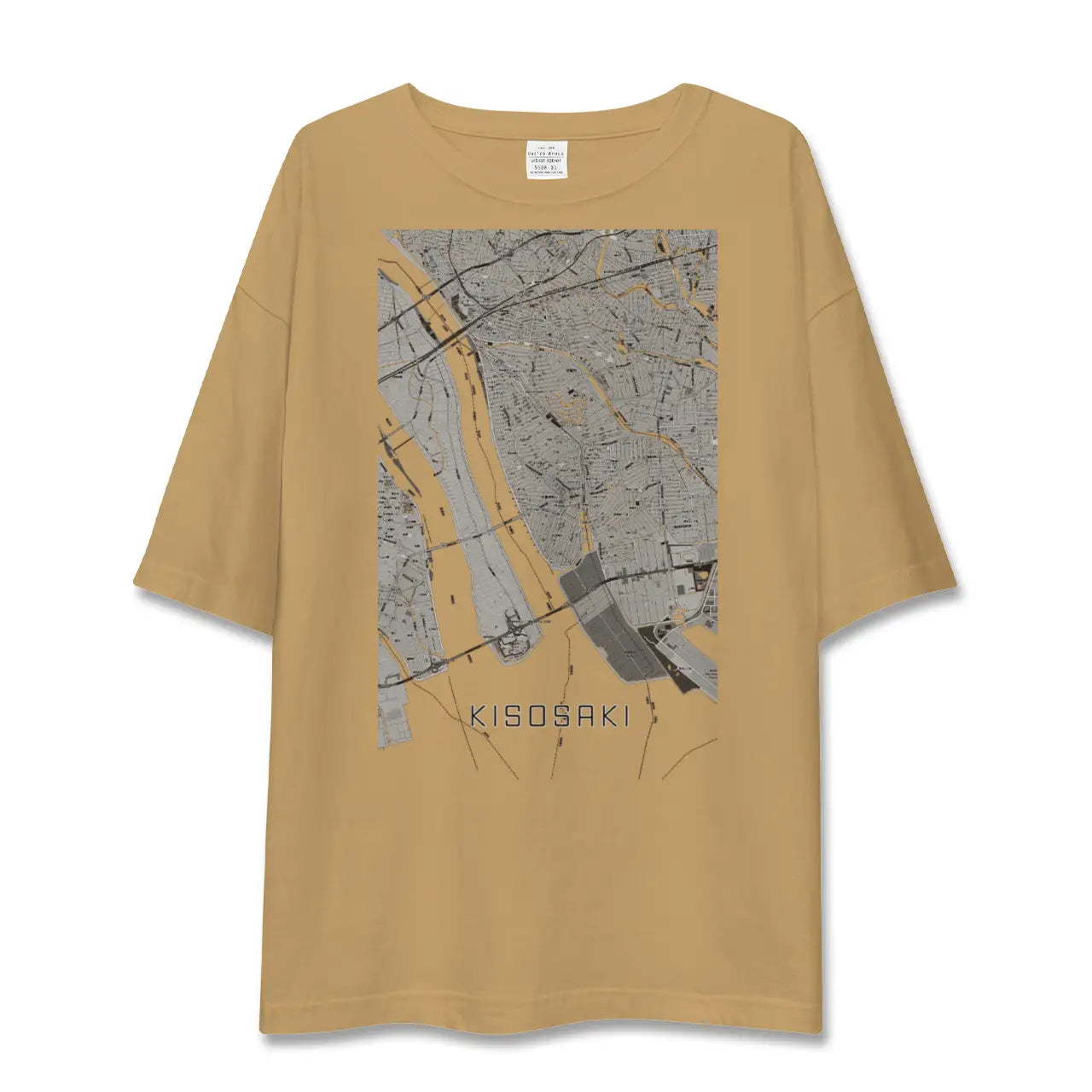 【木曽岬(三重県)】地図柄ビッグシルエットTシャツ