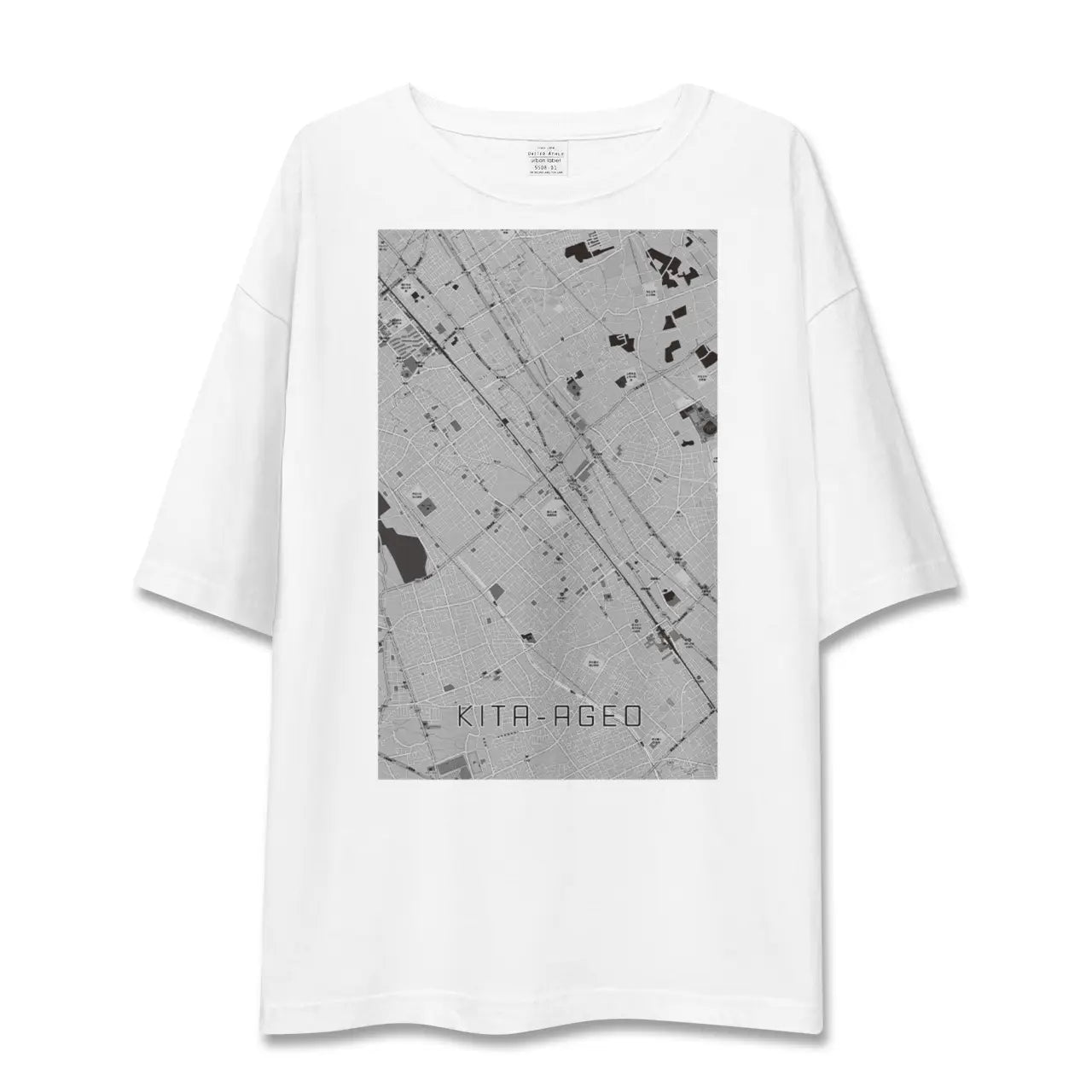 【北上尾(埼玉県)】地図柄ビッグシルエットTシャツ