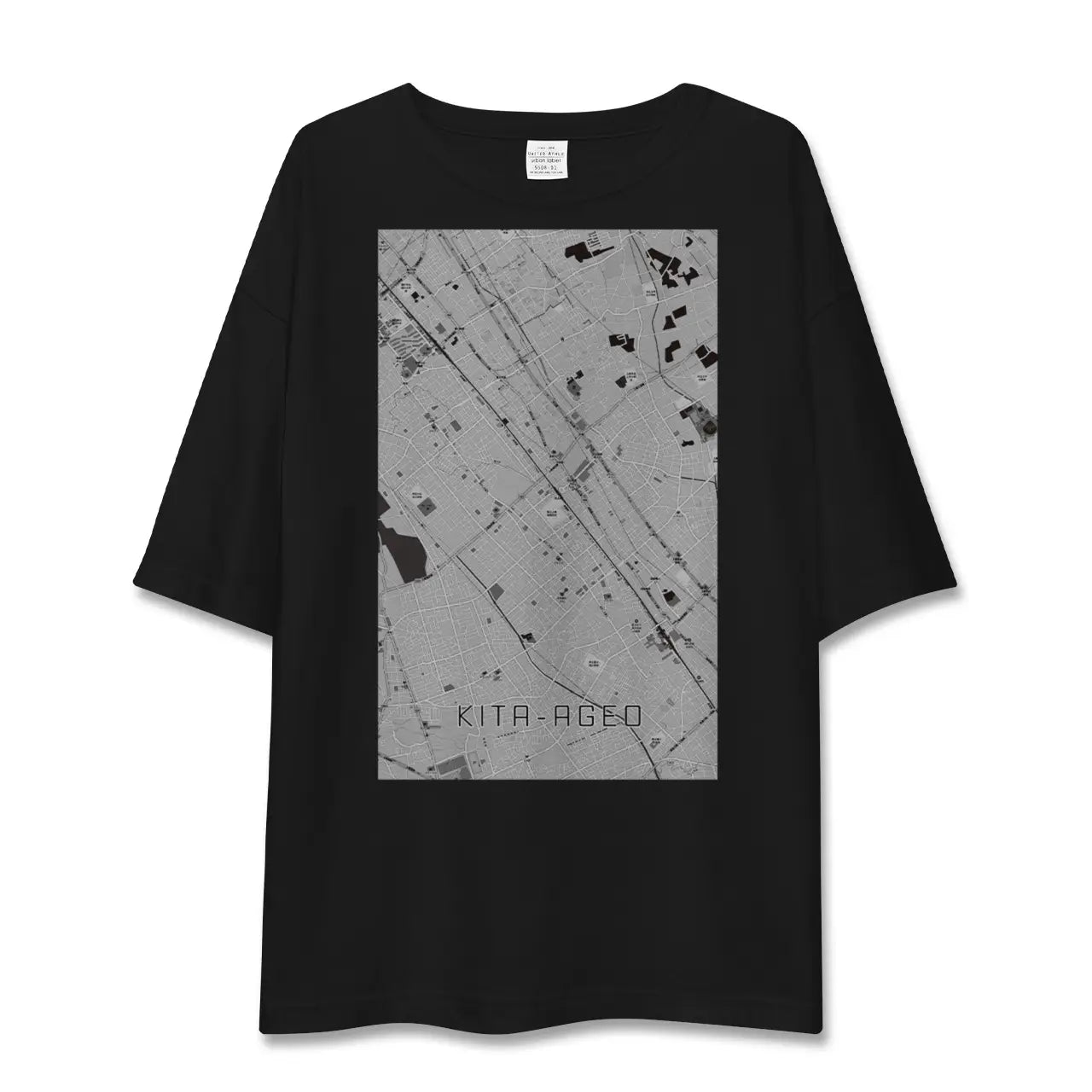【北上尾(埼玉県)】地図柄ビッグシルエットTシャツ