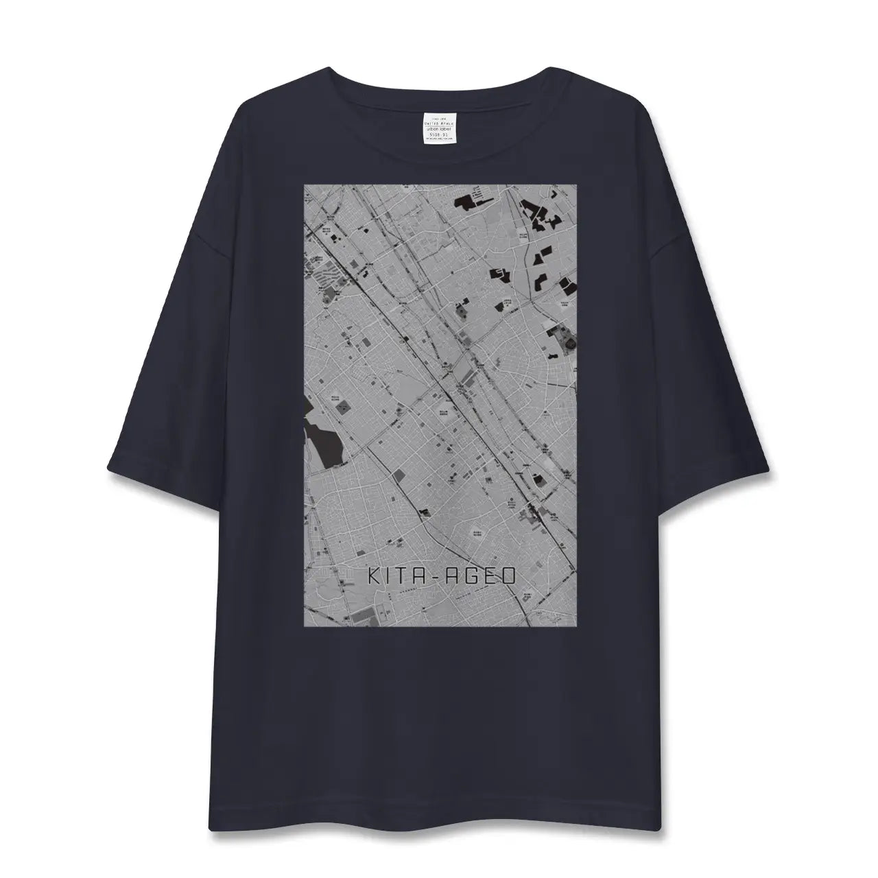 【北上尾(埼玉県)】地図柄ビッグシルエットTシャツ