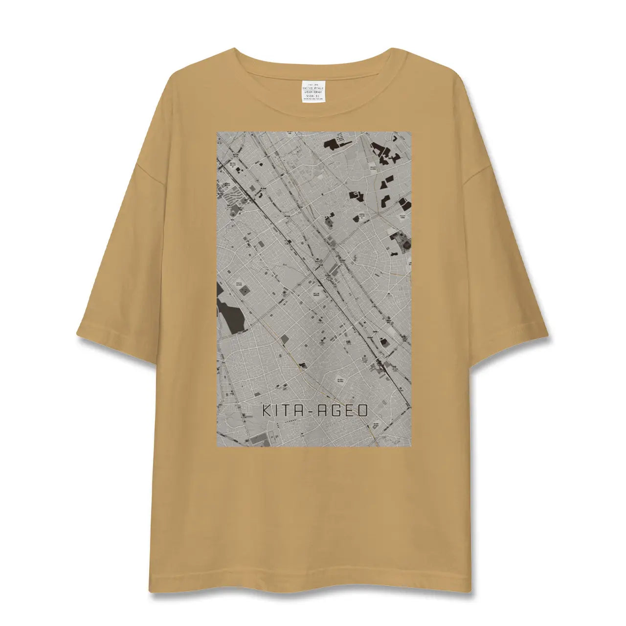 【北上尾(埼玉県)】地図柄ビッグシルエットTシャツ