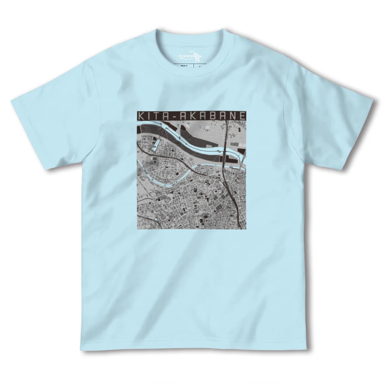 【北赤羽(東京都)】地図柄ヘビーウェイトTシャツ