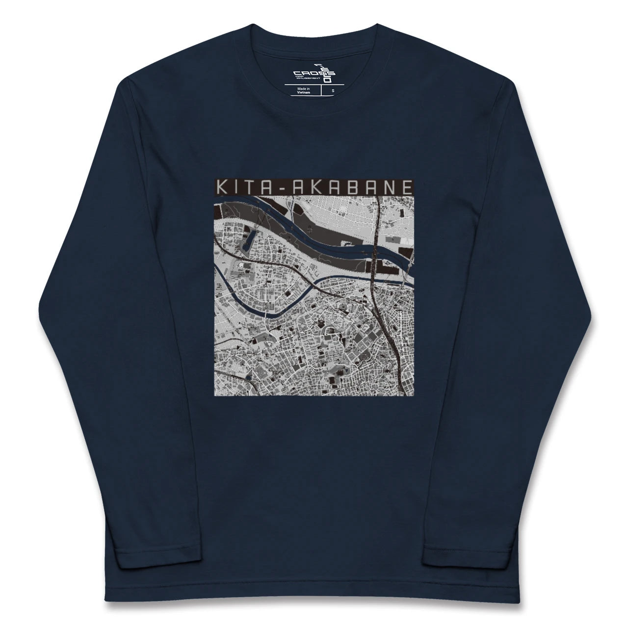 【北赤羽(東京都)】地図柄ロングスリーブTシャツ