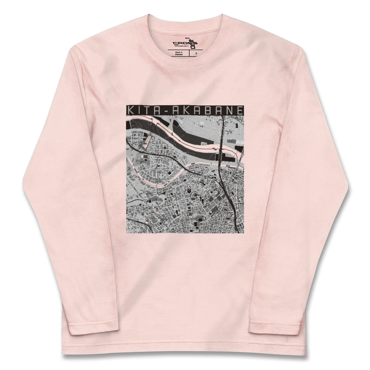 【北赤羽(東京都)】地図柄ロングスリーブTシャツ