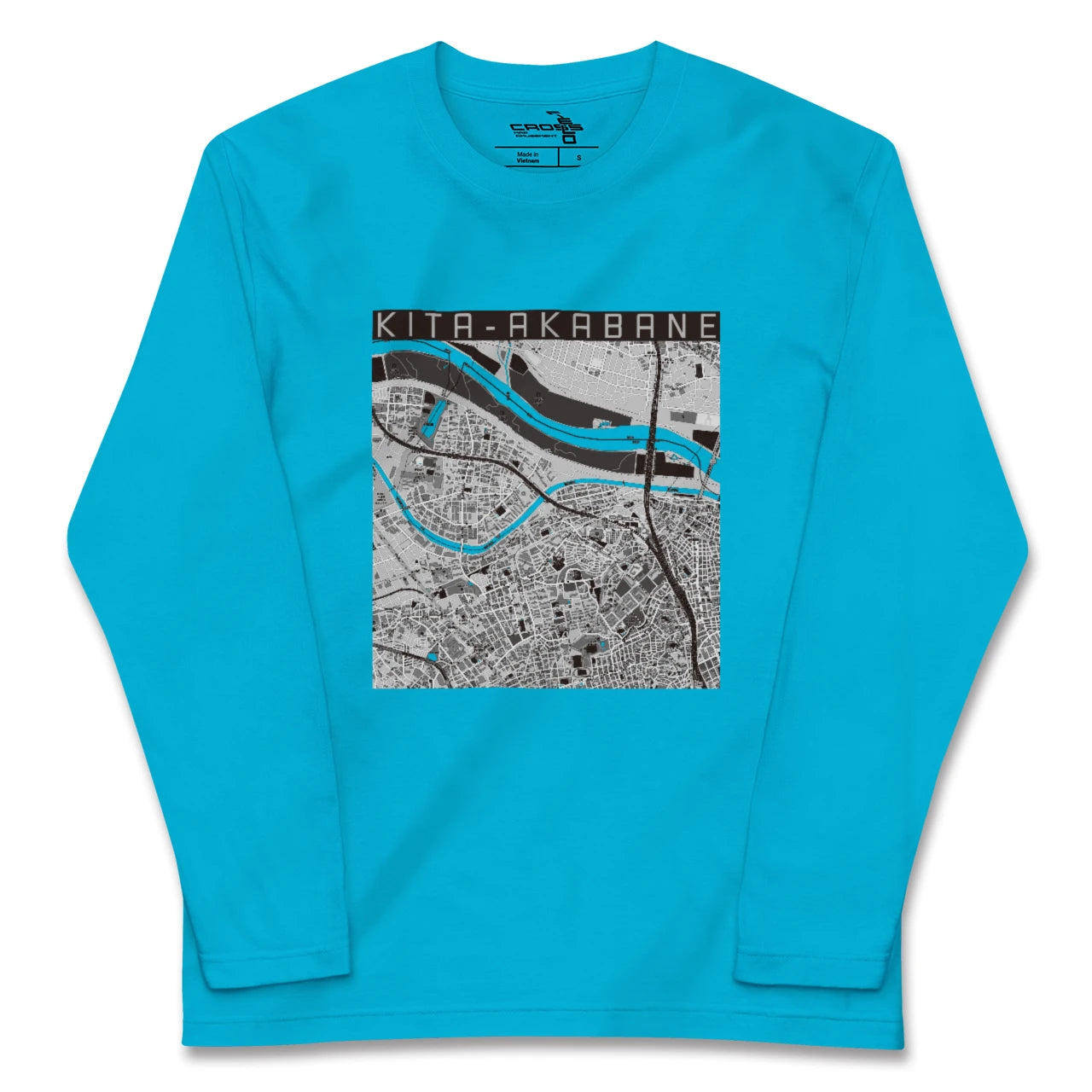 【北赤羽(東京都)】地図柄ロングスリーブTシャツ