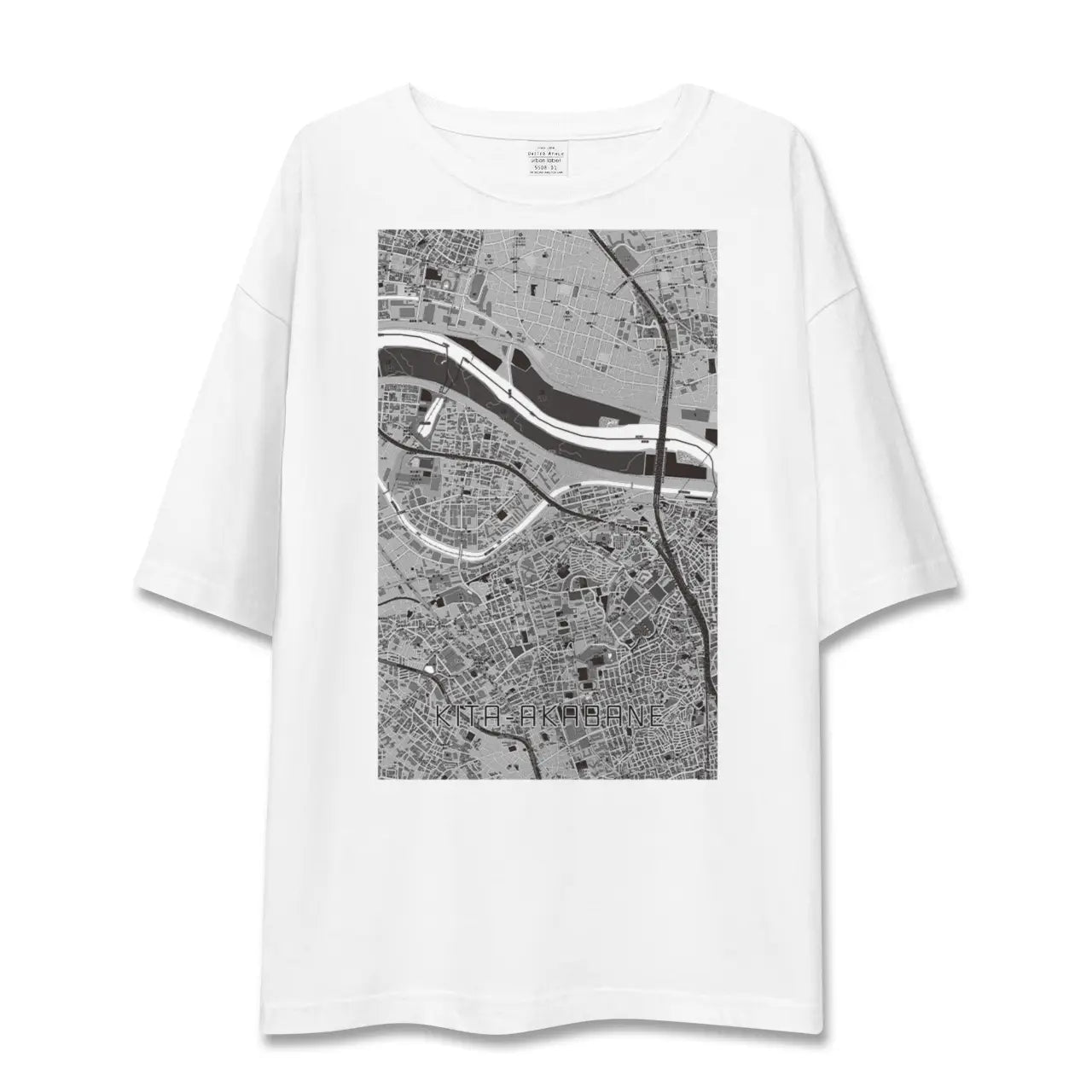 【北赤羽(東京都)】地図柄ビッグシルエットTシャツ