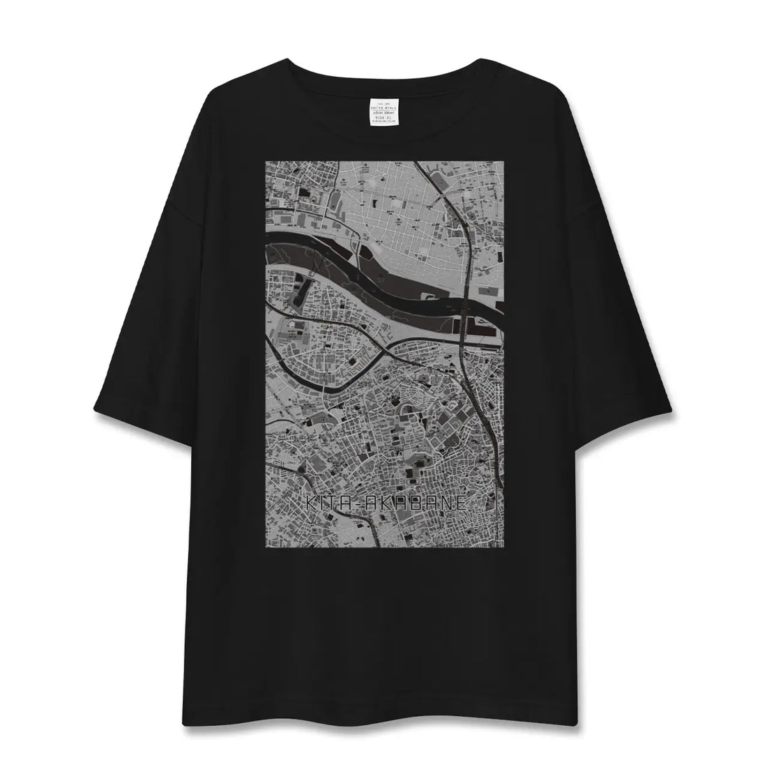 【北赤羽(東京都)】地図柄ビッグシルエットTシャツ