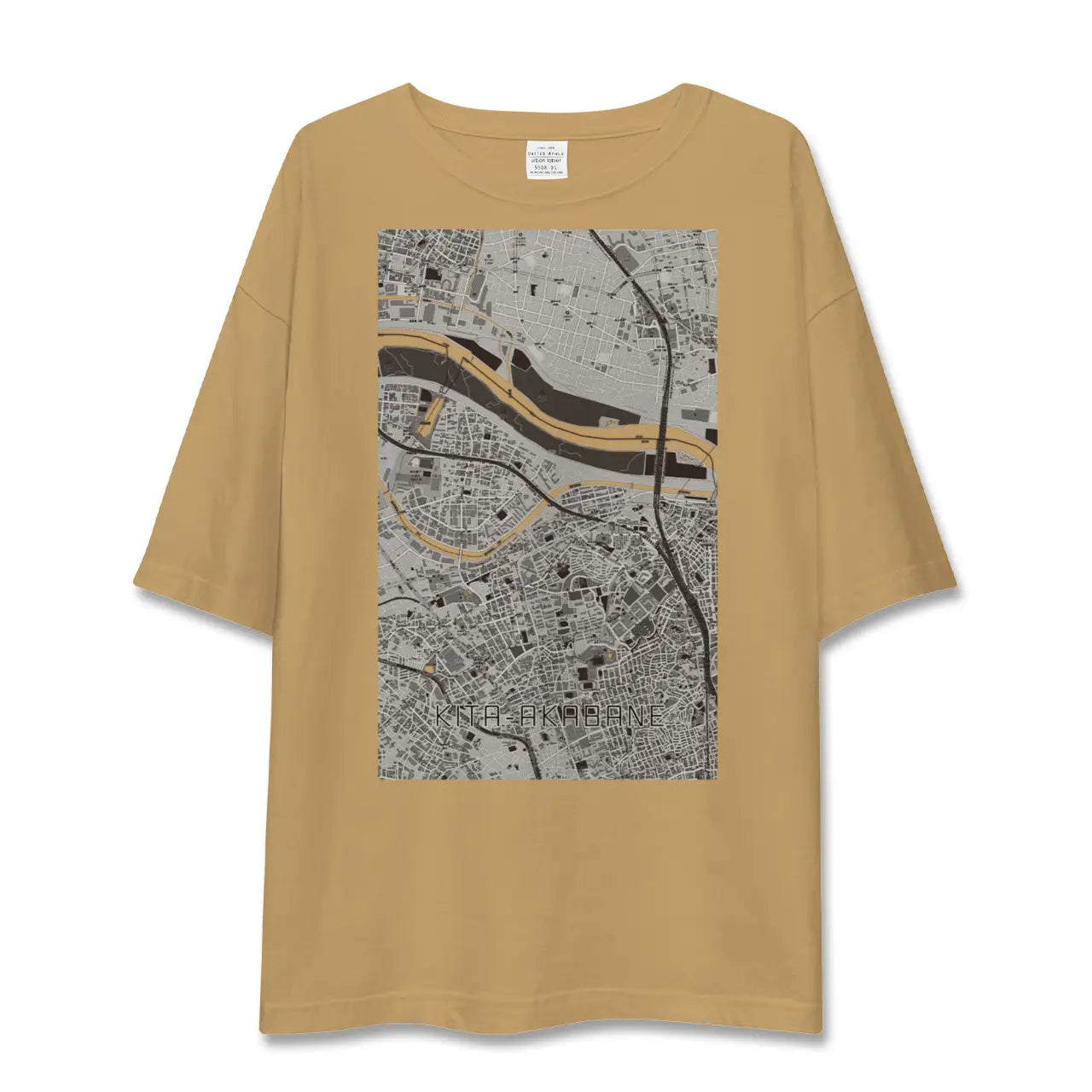 【北赤羽(東京都)】地図柄ビッグシルエットTシャツ