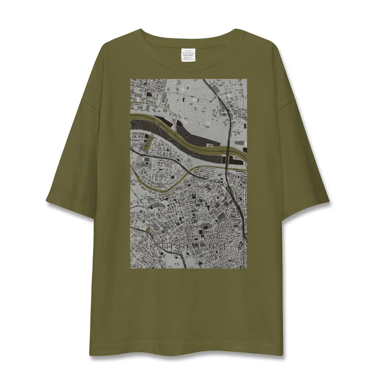 【北赤羽(東京都)】地図柄ビッグシルエットTシャツ
