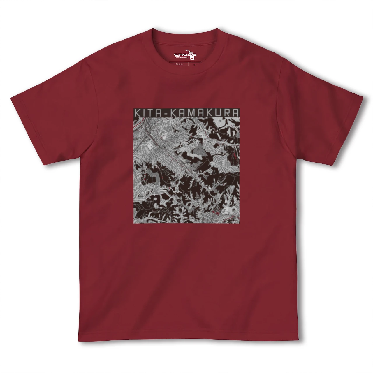 【北鎌倉(神奈川県)】地図柄ヘビーウェイトTシャツ
