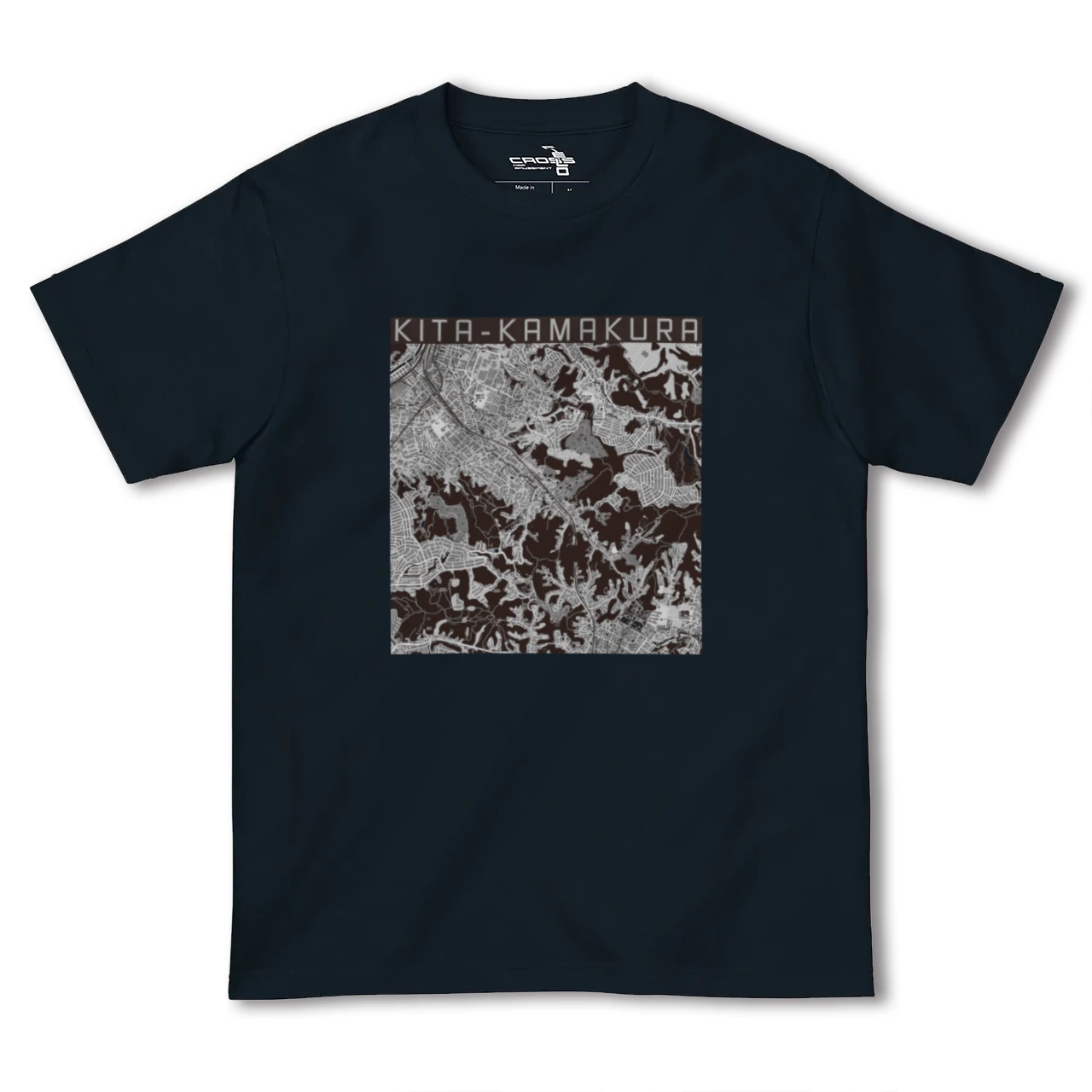 【北鎌倉(神奈川県)】地図柄ヘビーウェイトTシャツ