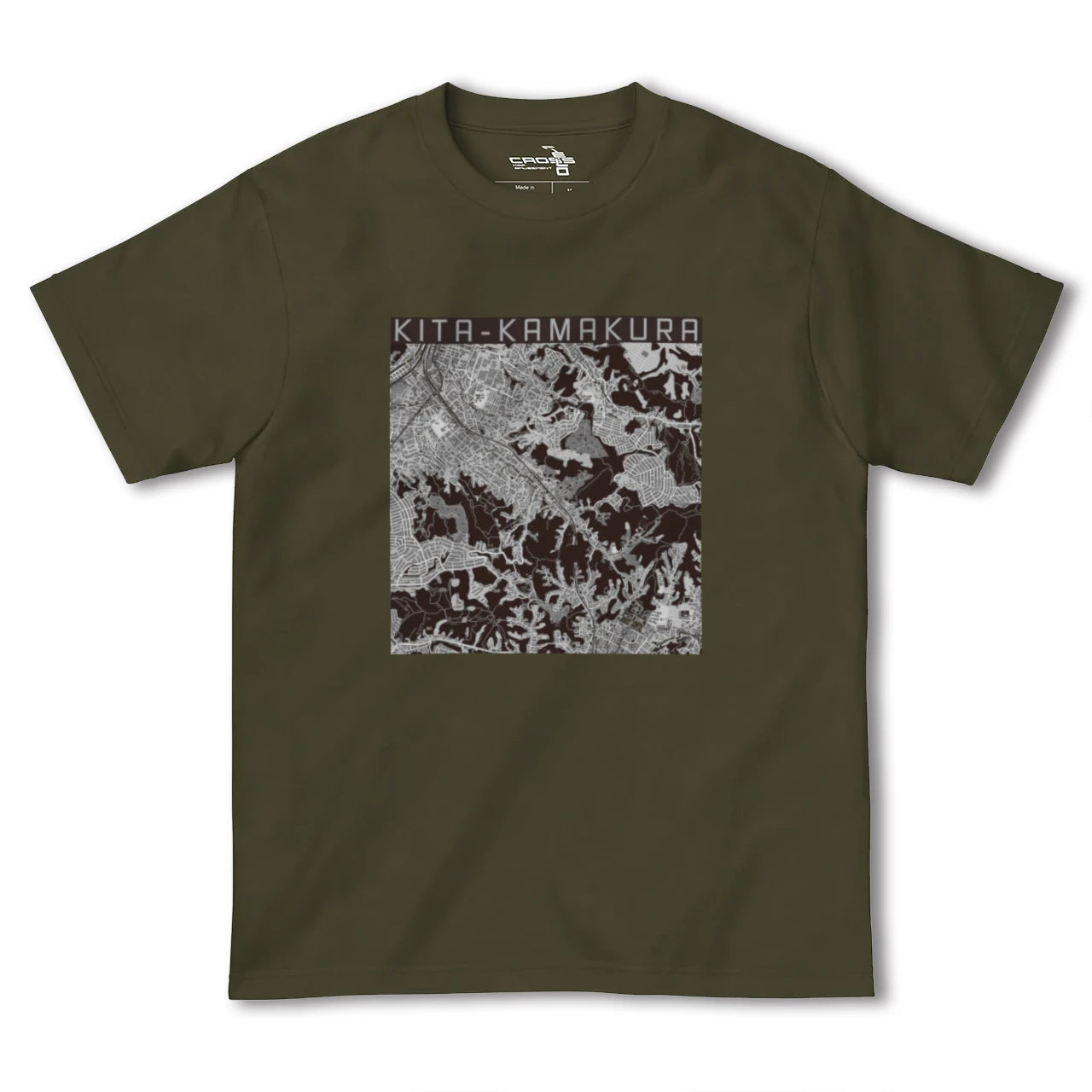 【北鎌倉(神奈川県)】地図柄ヘビーウェイトTシャツ