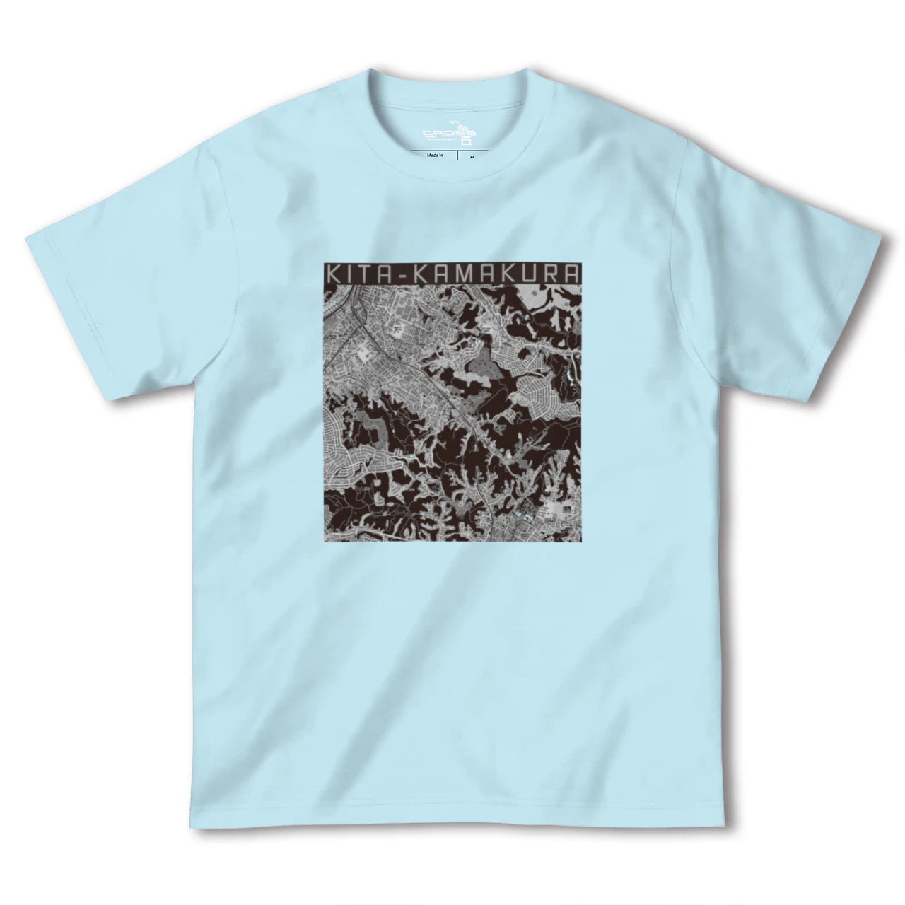 【北鎌倉(神奈川県)】地図柄ヘビーウェイトTシャツ