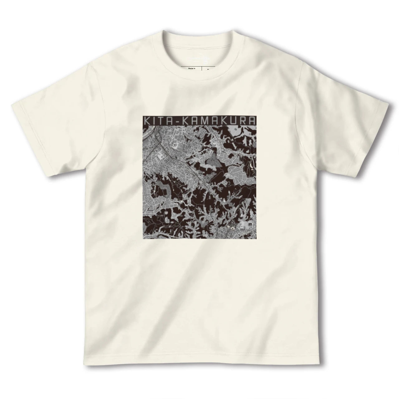 【北鎌倉(神奈川県)】地図柄ヘビーウェイトTシャツ