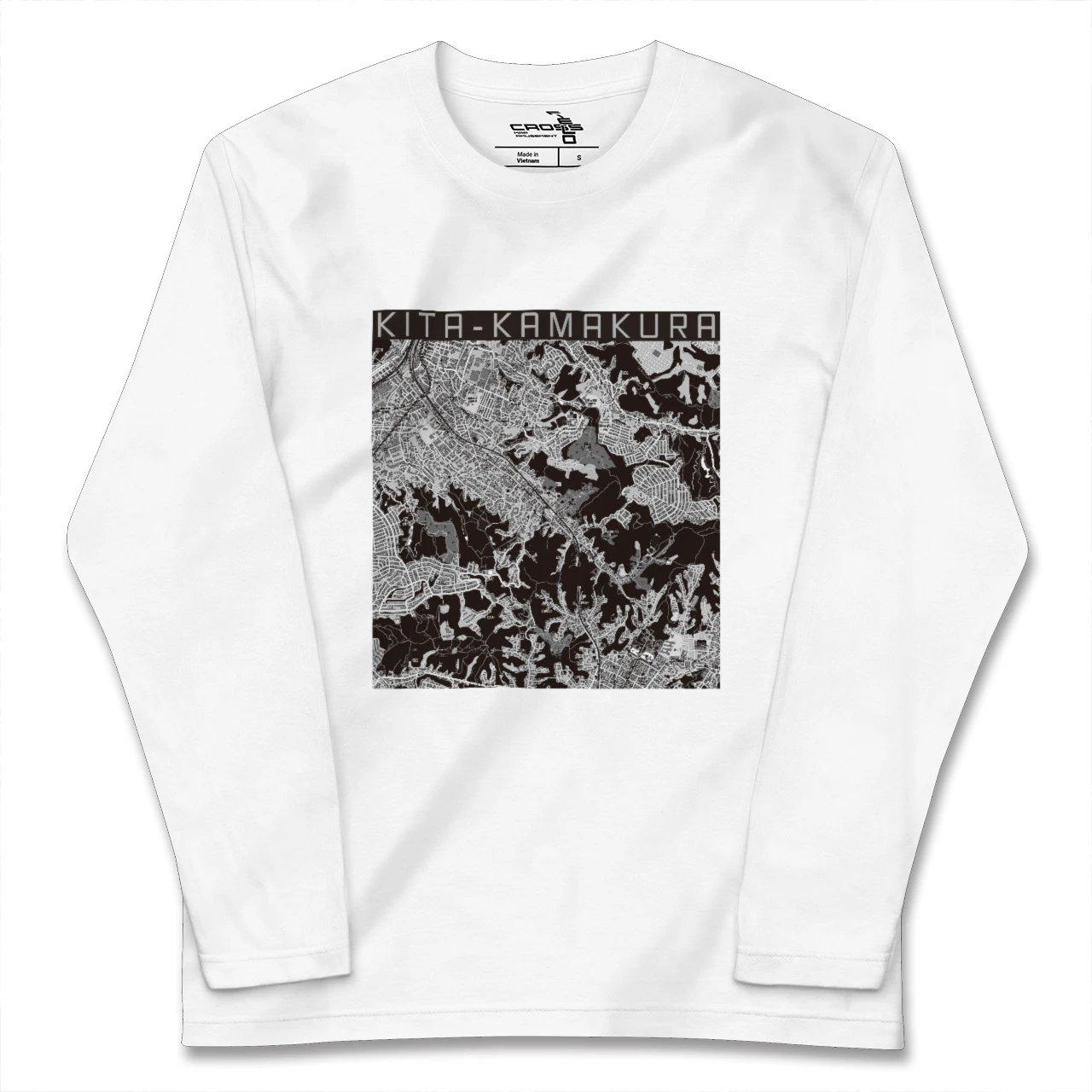 【北鎌倉(神奈川県)】地図柄ロングスリーブTシャツ