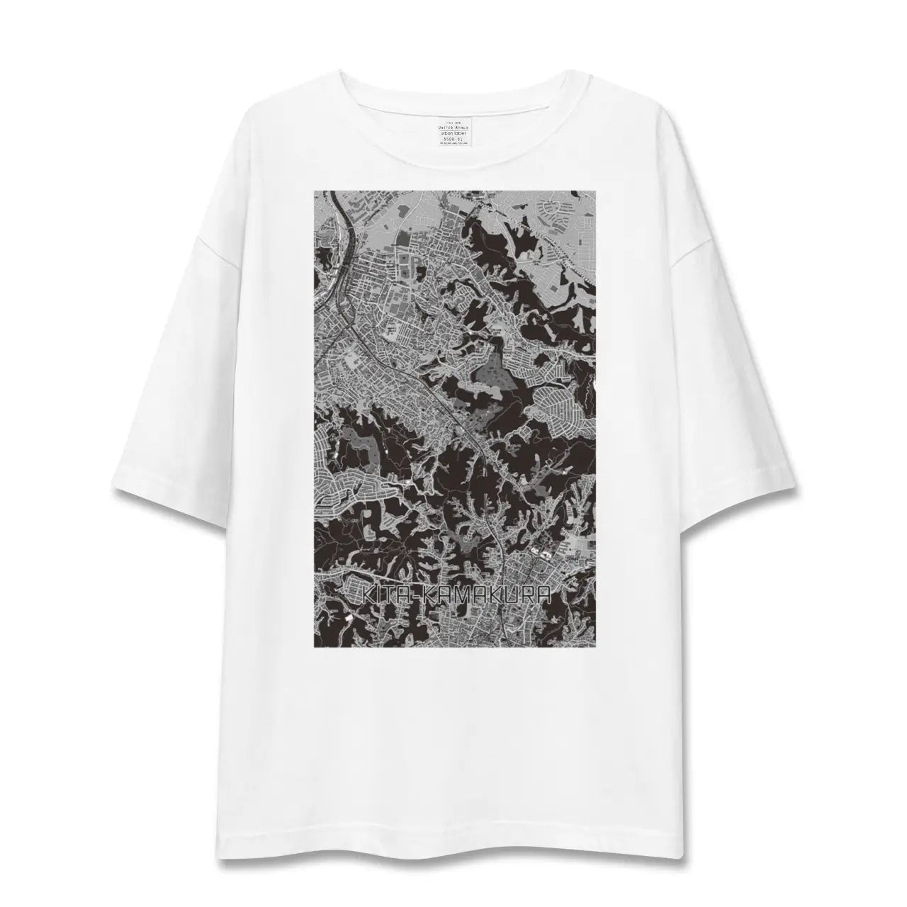 【北鎌倉(神奈川県)】地図柄ビッグシルエットTシャツ