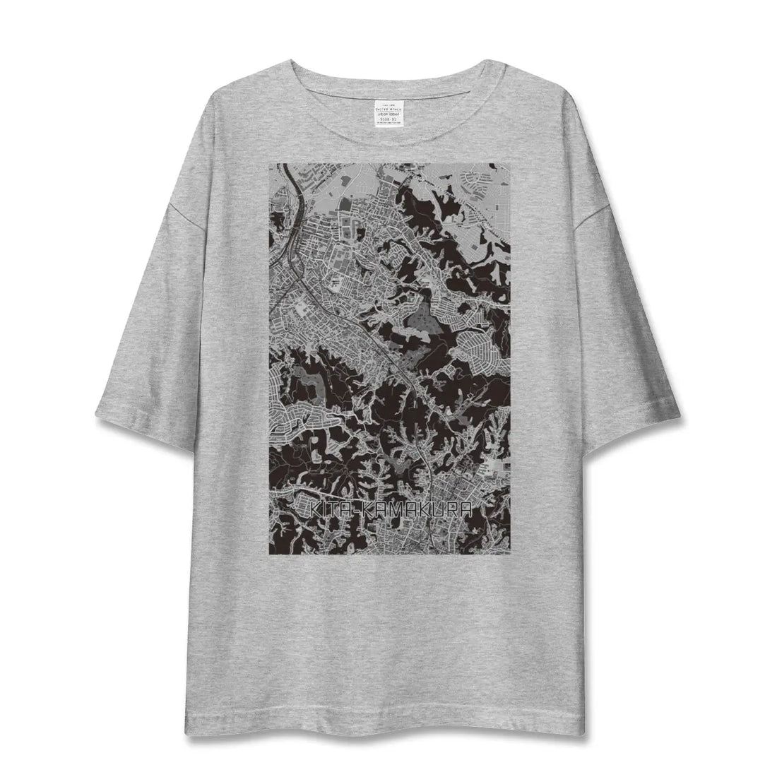 【北鎌倉(神奈川県)】地図柄ビッグシルエットTシャツ