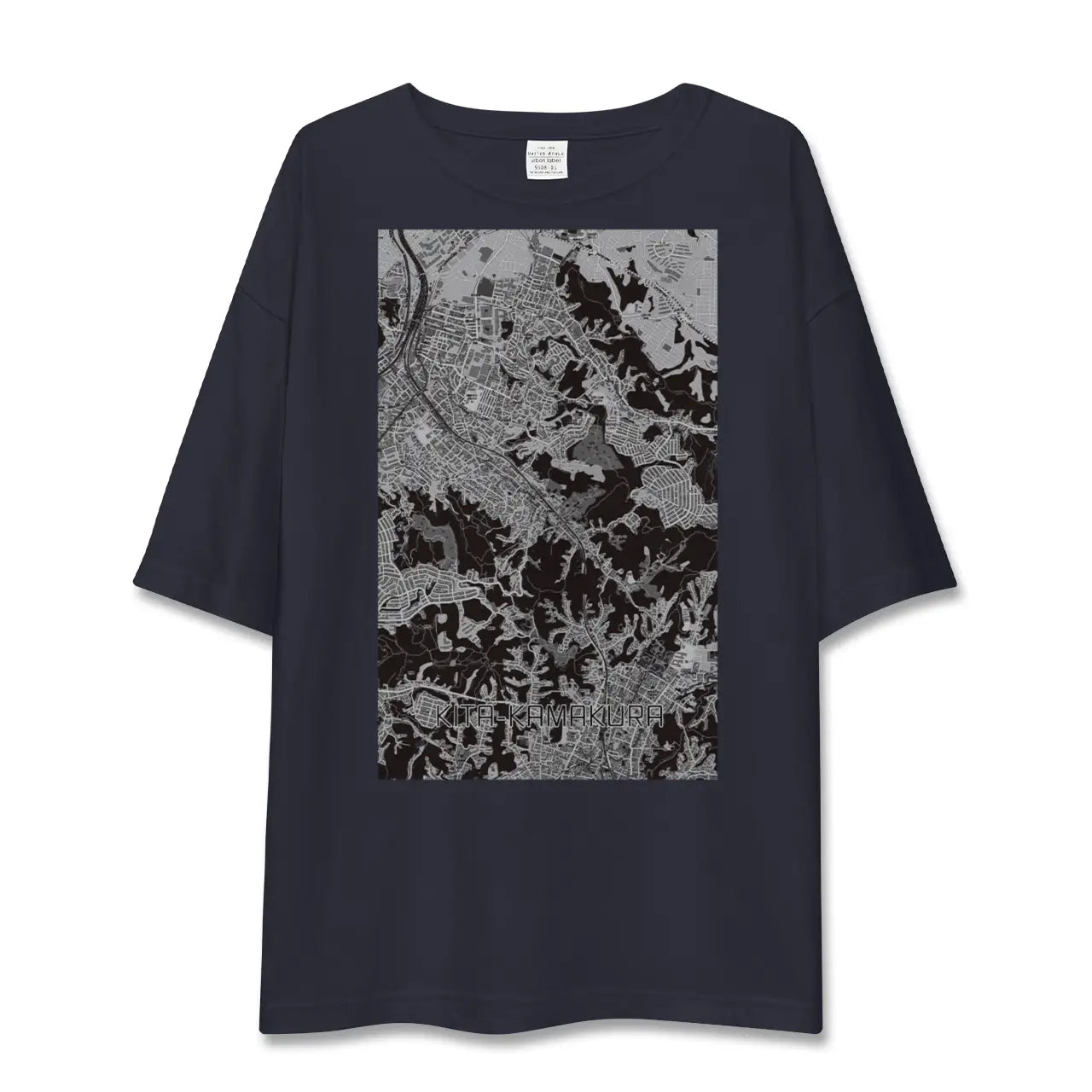 【北鎌倉(神奈川県)】地図柄ビッグシルエットTシャツ