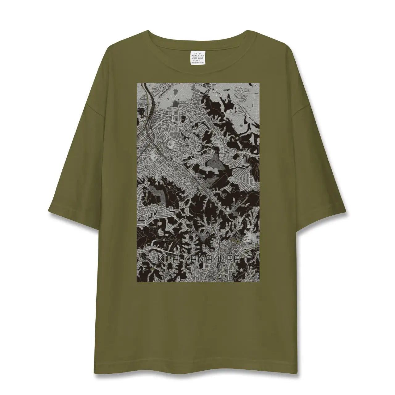 【北鎌倉(神奈川県)】地図柄ビッグシルエットTシャツ