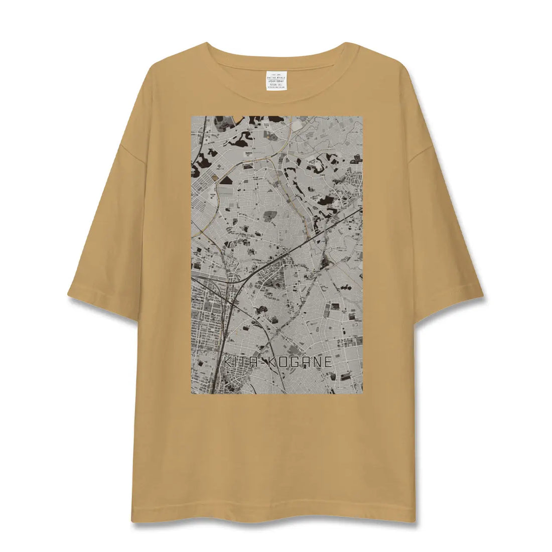 【北小金(千葉県)】地図柄ビッグシルエットTシャツ