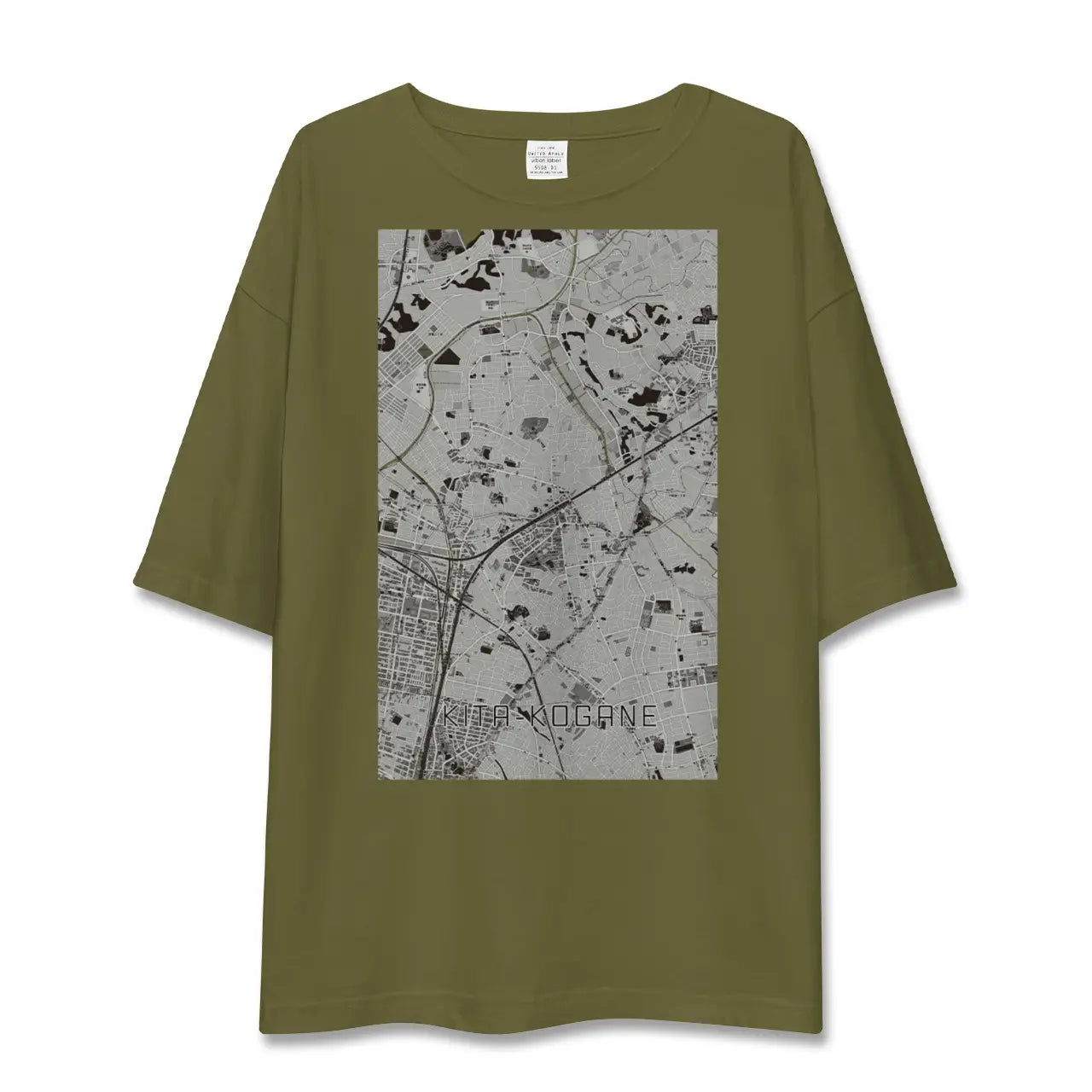 【北小金(千葉県)】地図柄ビッグシルエットTシャツ