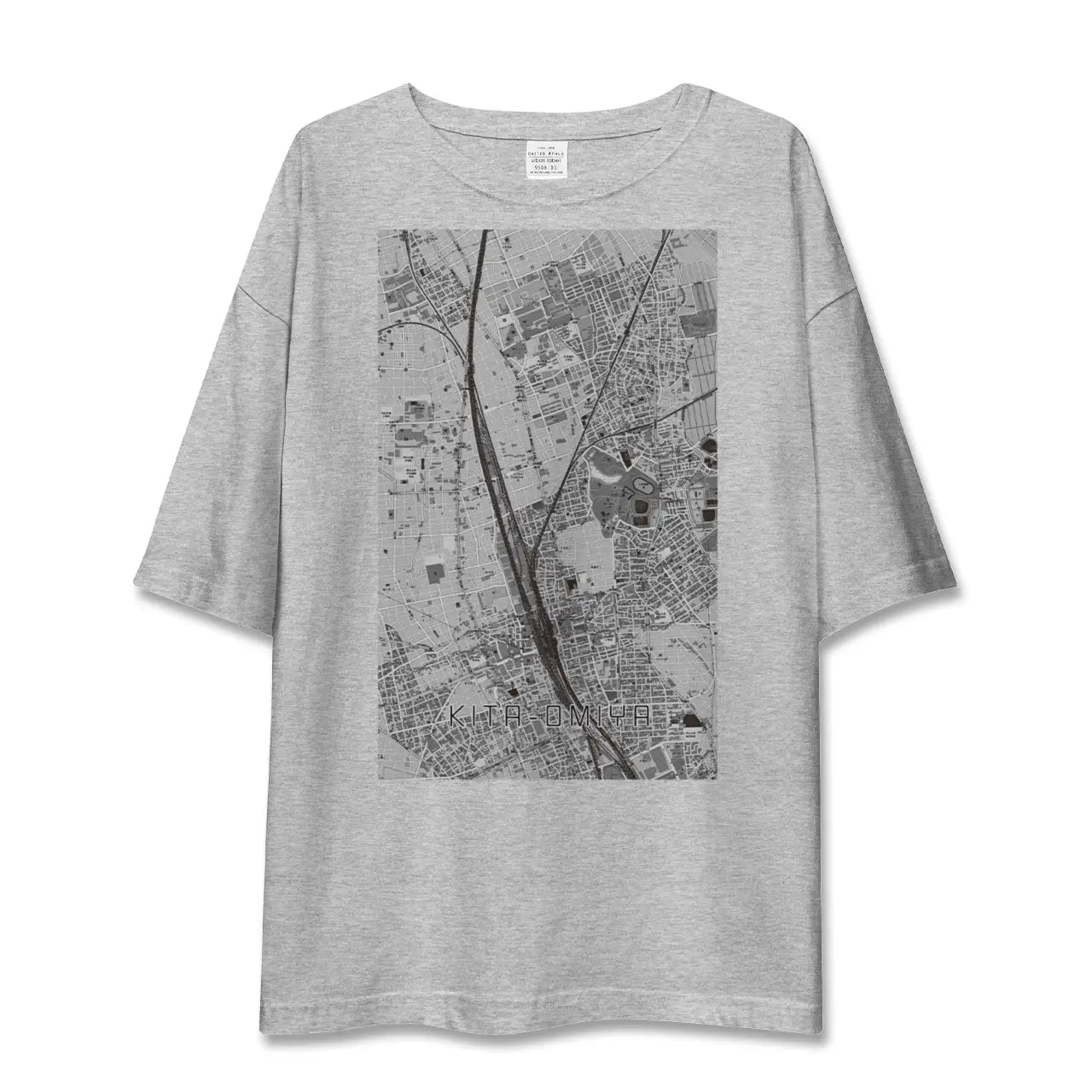 【北大宮(埼玉県)】地図柄ビッグシルエットTシャツ