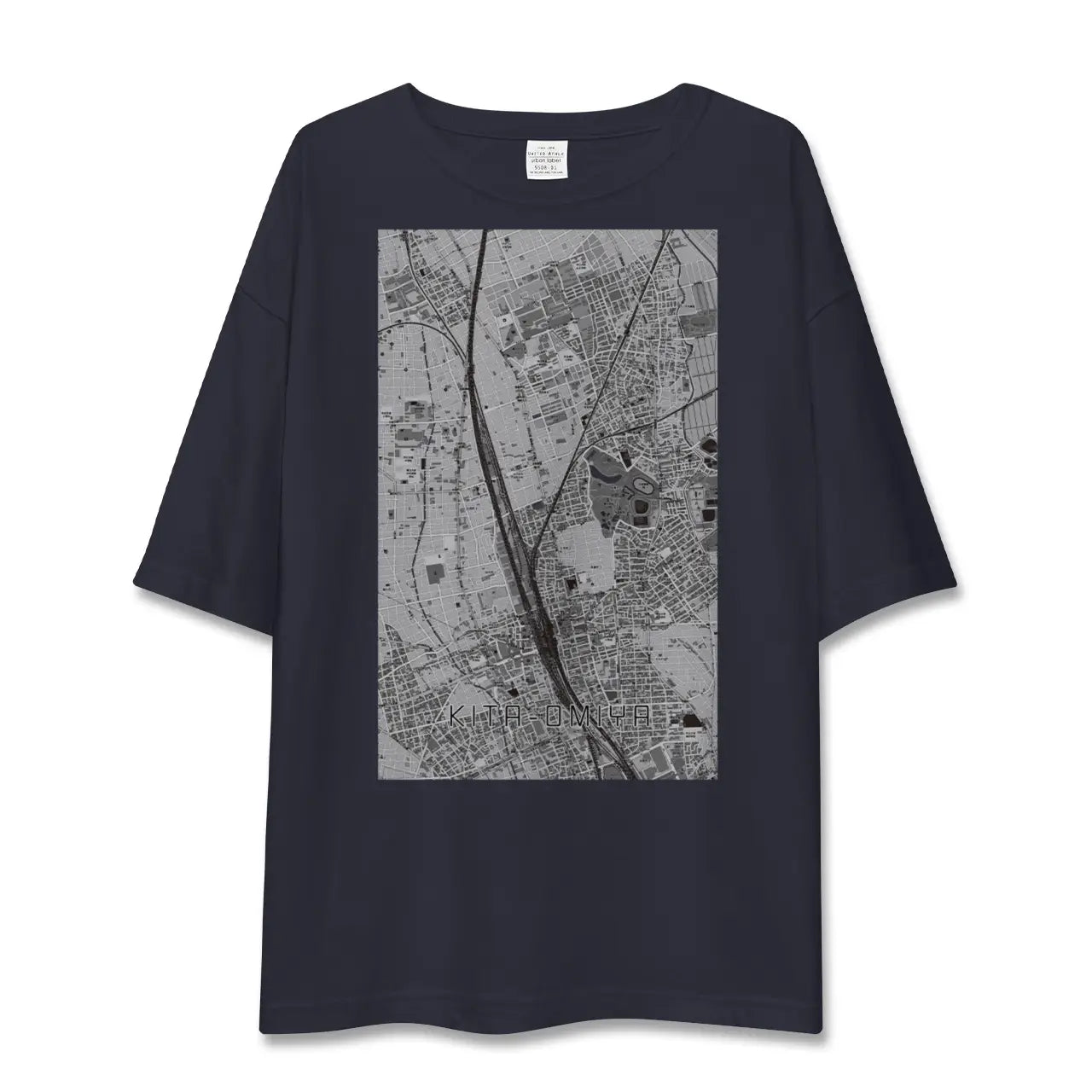 【北大宮(埼玉県)】地図柄ビッグシルエットTシャツ