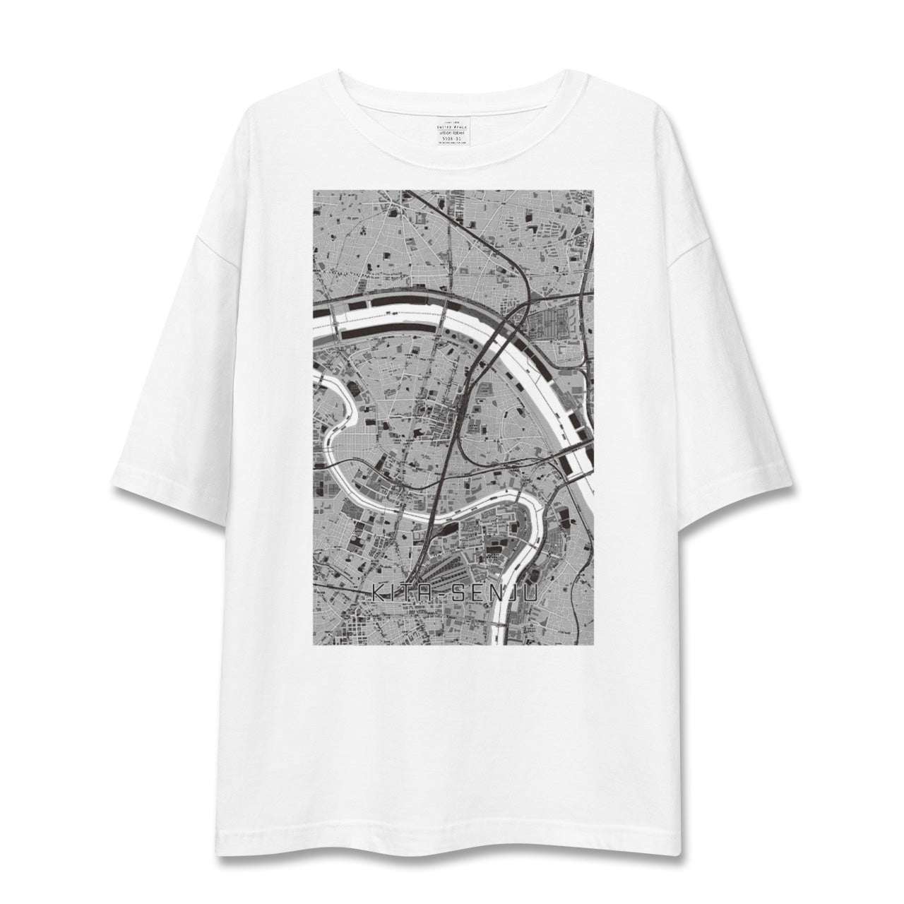 【北千住(東京都)】地図柄ビッグシルエットTシャツ