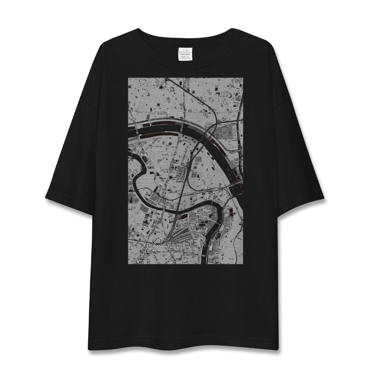 【北千住(東京都)】地図柄ビッグシルエットTシャツ