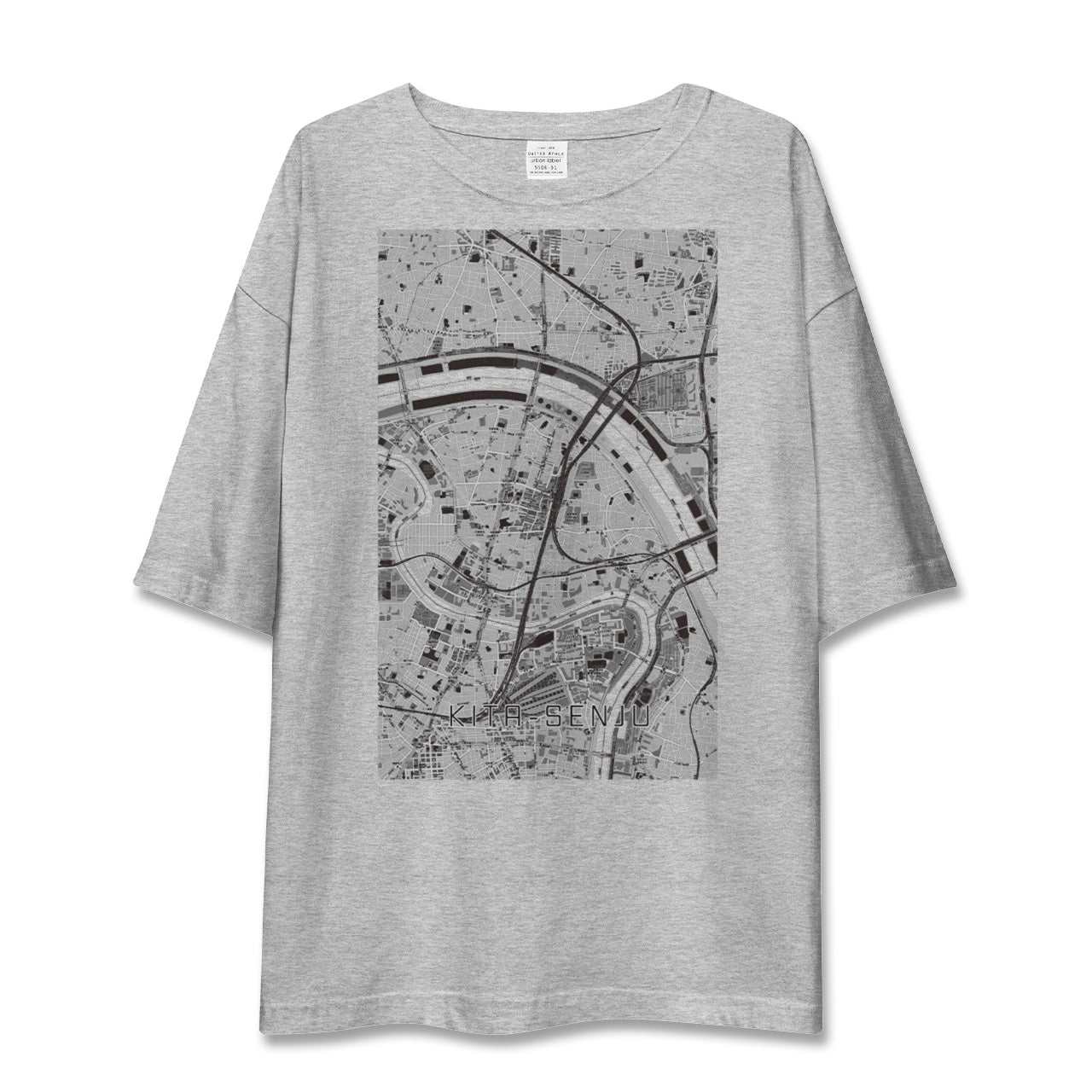 【北千住(東京都)】地図柄ビッグシルエットTシャツ