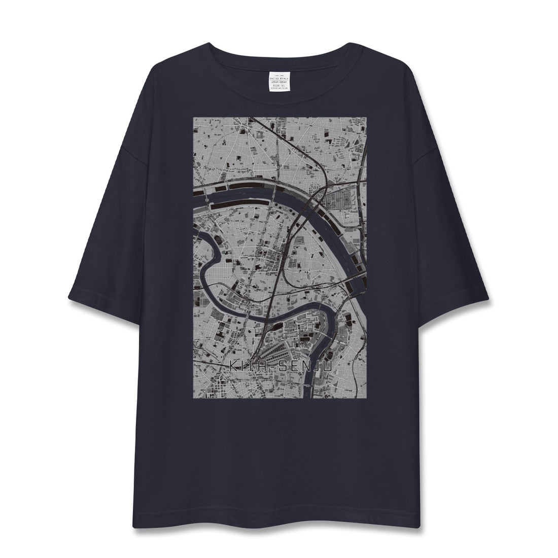 【北千住(東京都)】地図柄ビッグシルエットTシャツ