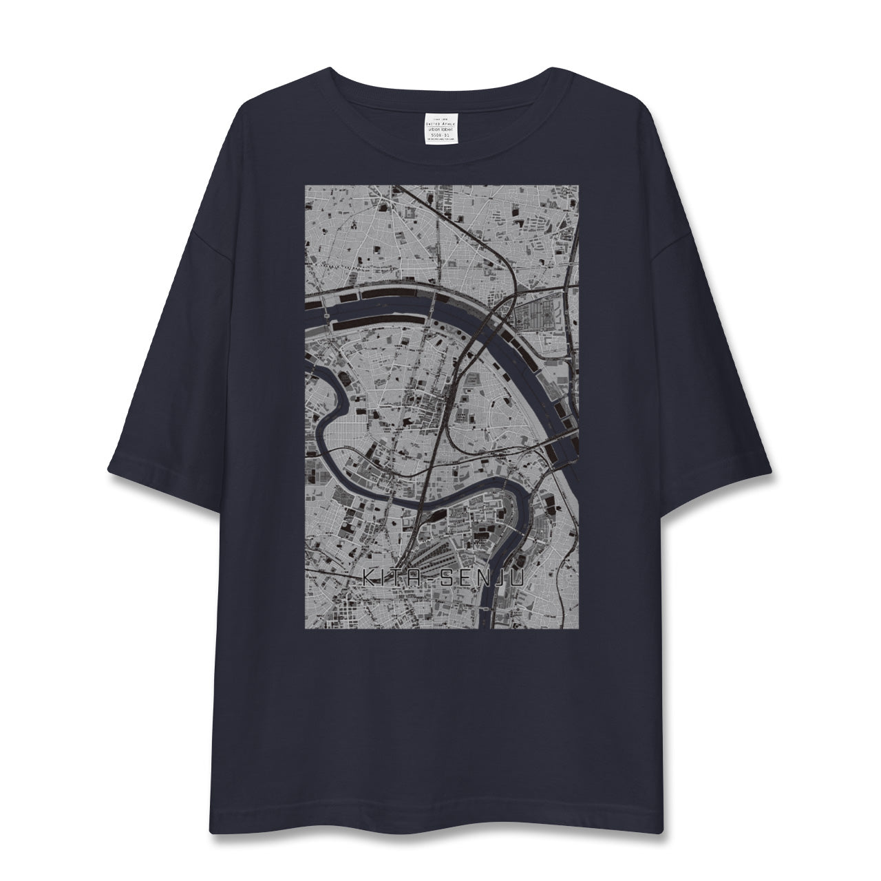 【北千住(東京都)】地図柄ビッグシルエットTシャツ