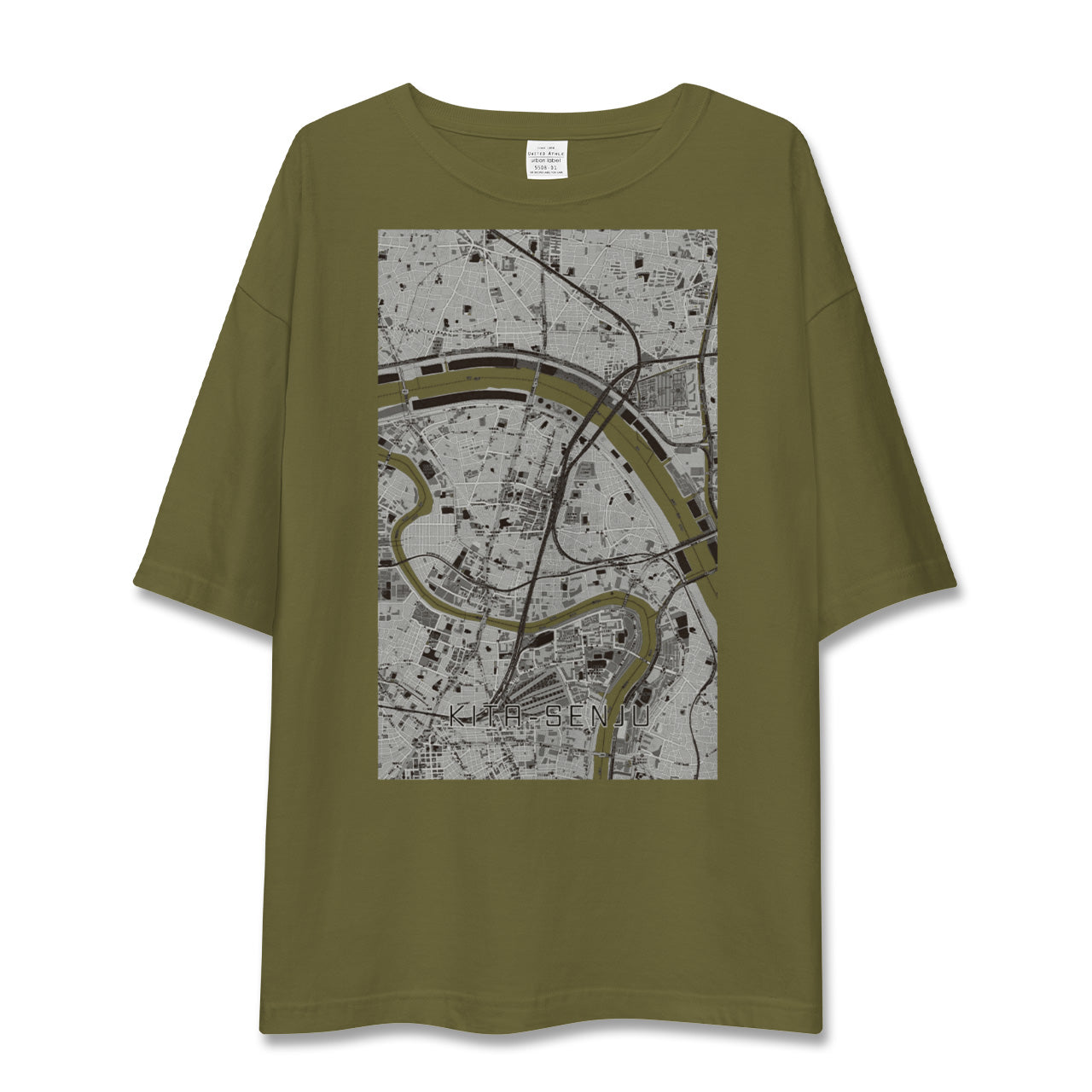 【北千住(東京都)】地図柄ビッグシルエットTシャツ