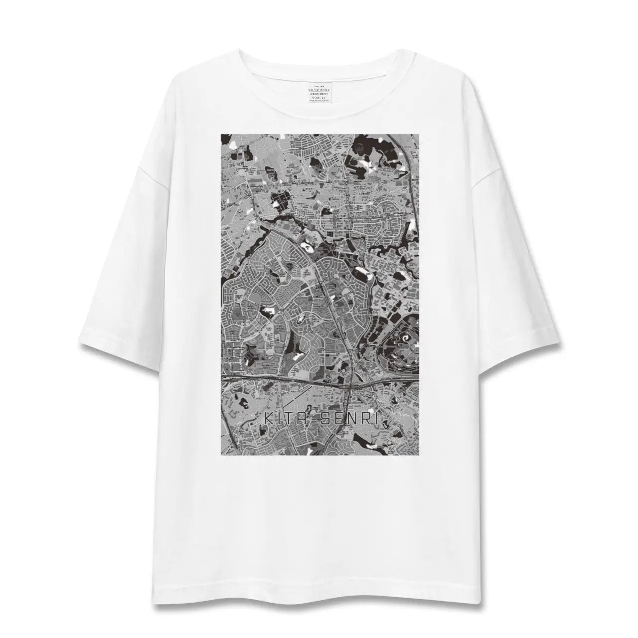 【北千里(大阪府)】地図柄ビッグシルエットTシャツ