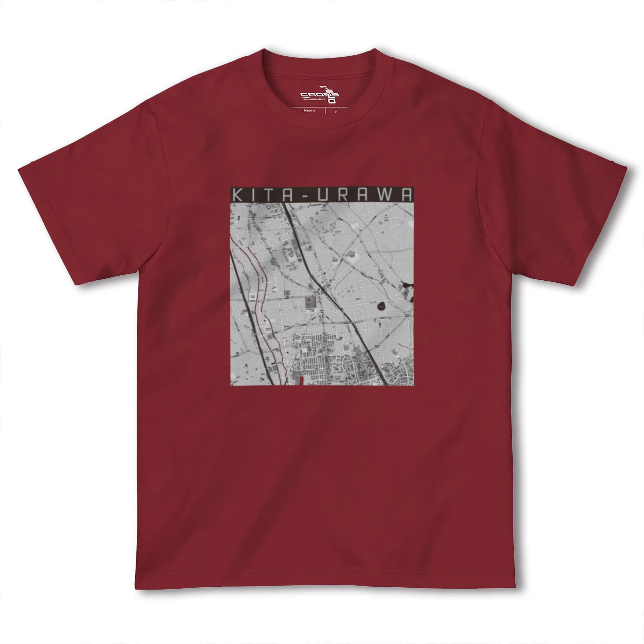 【北浦和(埼玉県)】地図柄ヘビーウェイトTシャツ