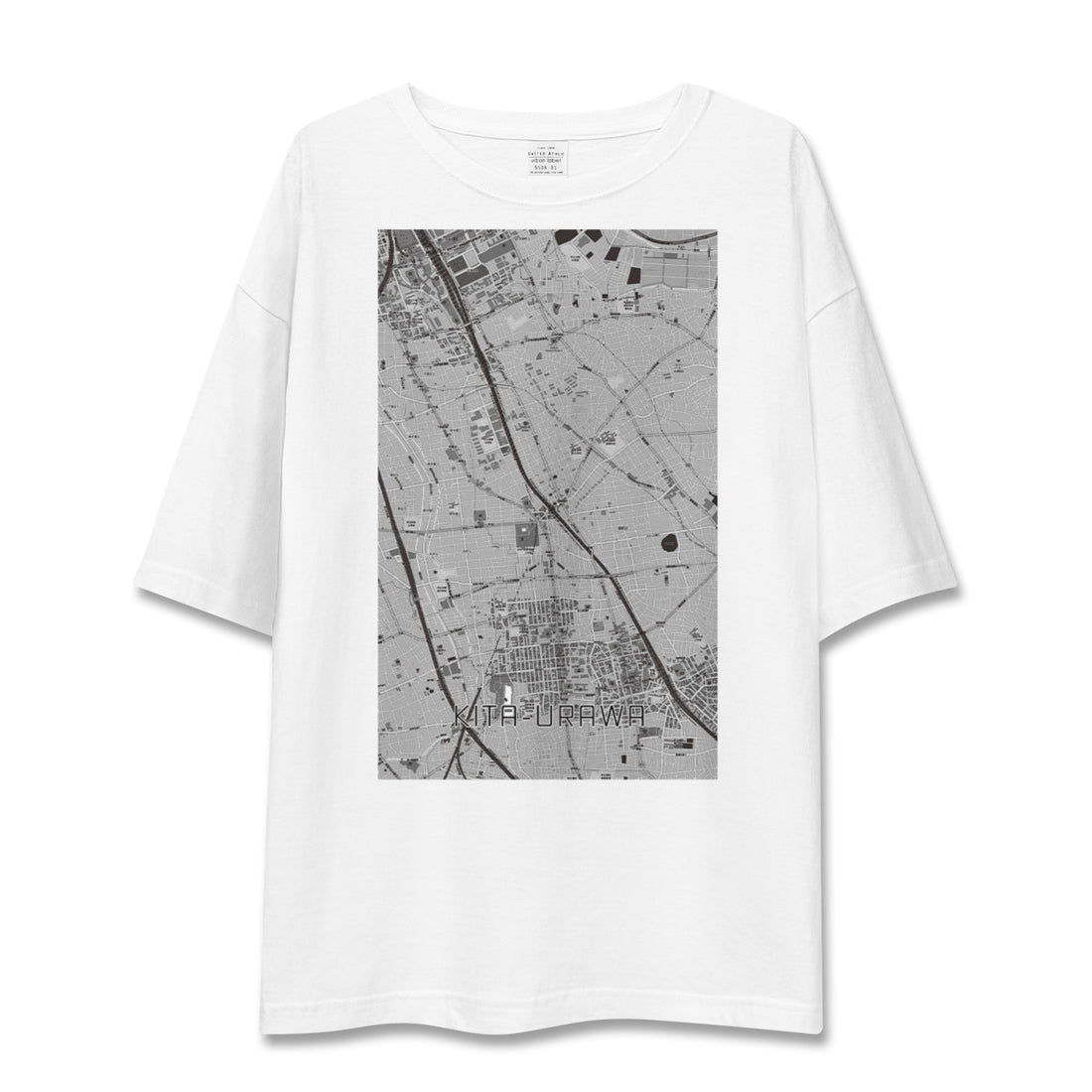 【北浦和(埼玉県)】地図柄ビッグシルエットTシャツ