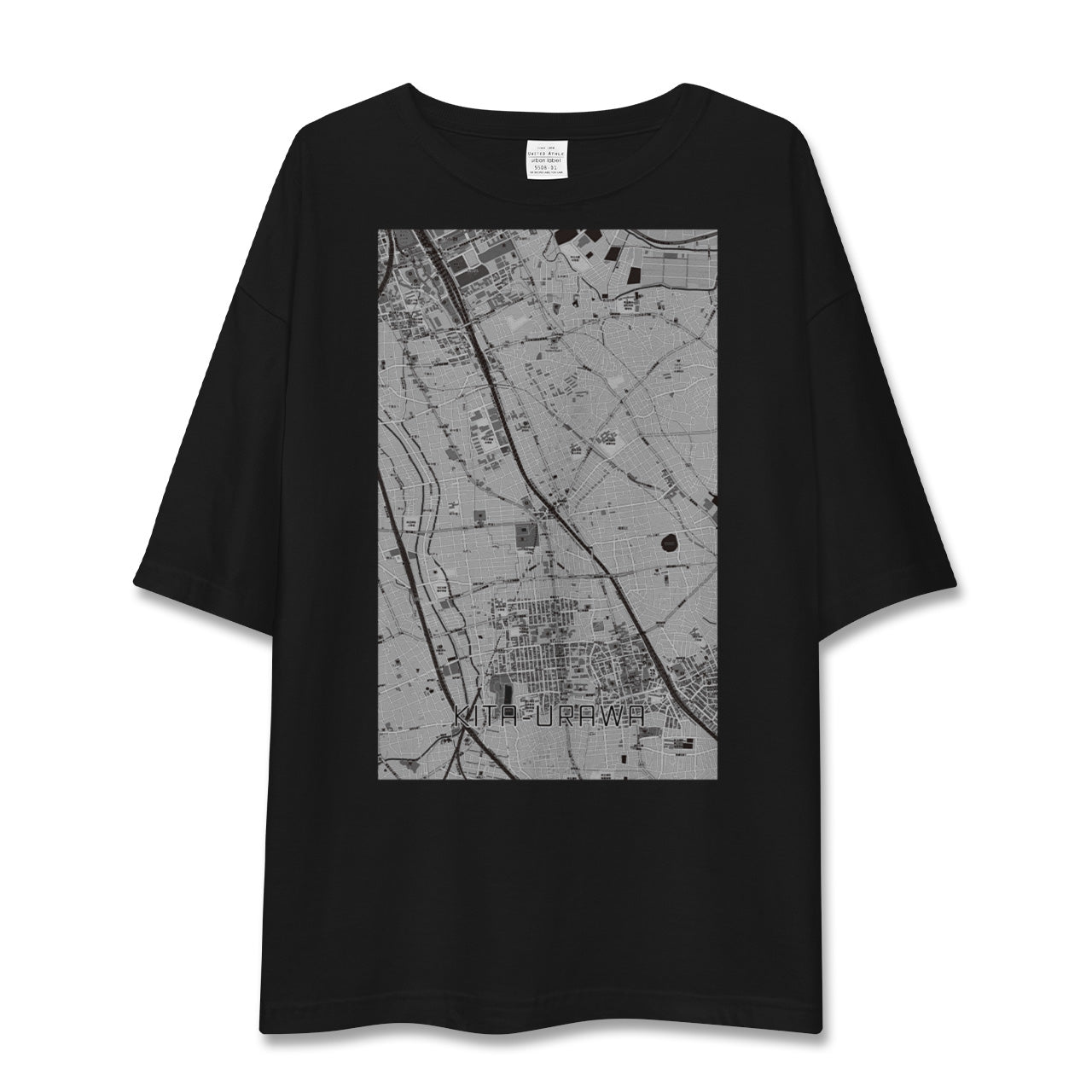 【北浦和(埼玉県)】地図柄ビッグシルエットTシャツ